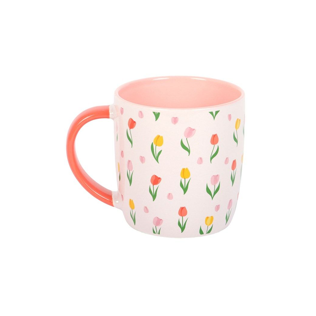 Tulip Print Ceramic Mug 350ml