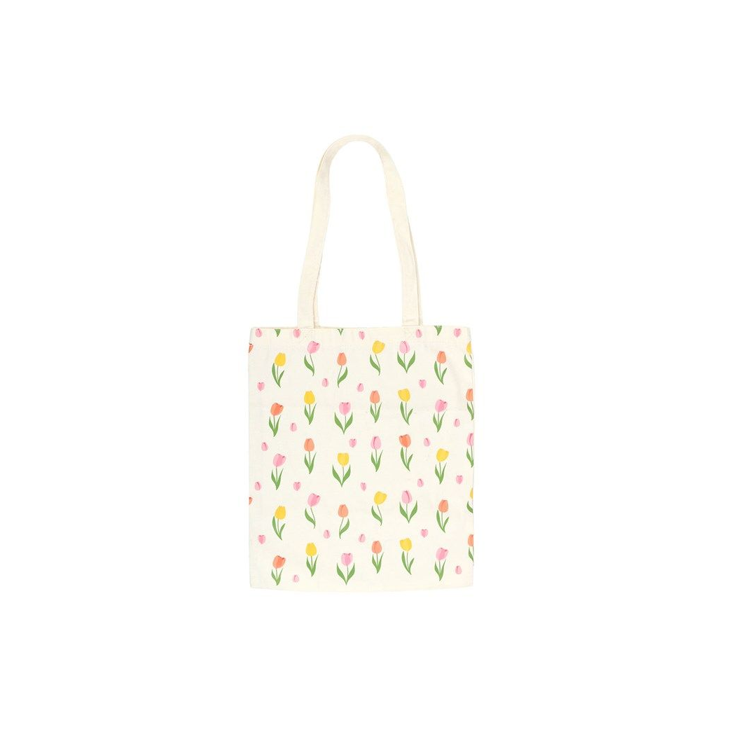 Tulip Print Reusable Tote Bag