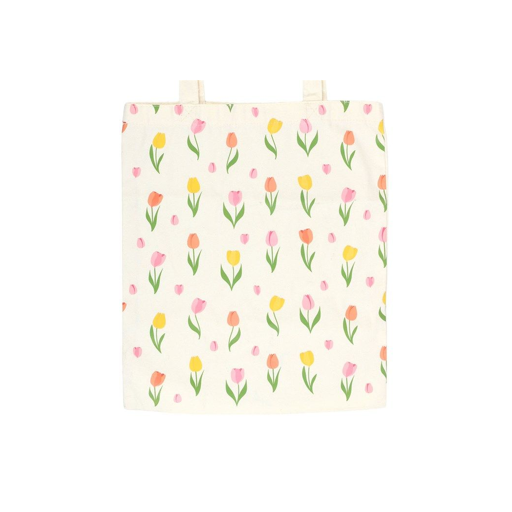 Tulip Print Reusable Tote Bag