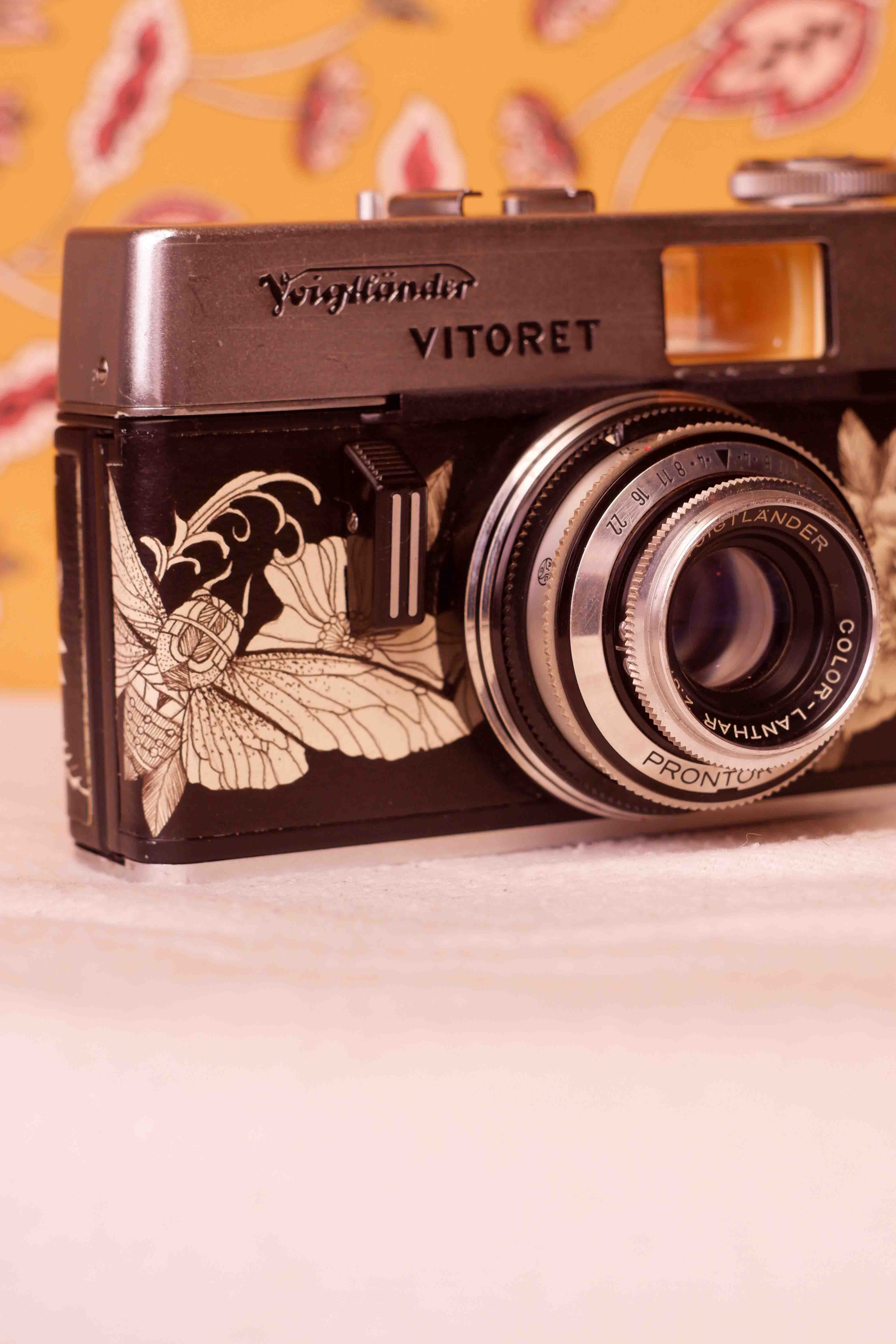 Voigtlander Vitoret 35mm film camera with custom finish