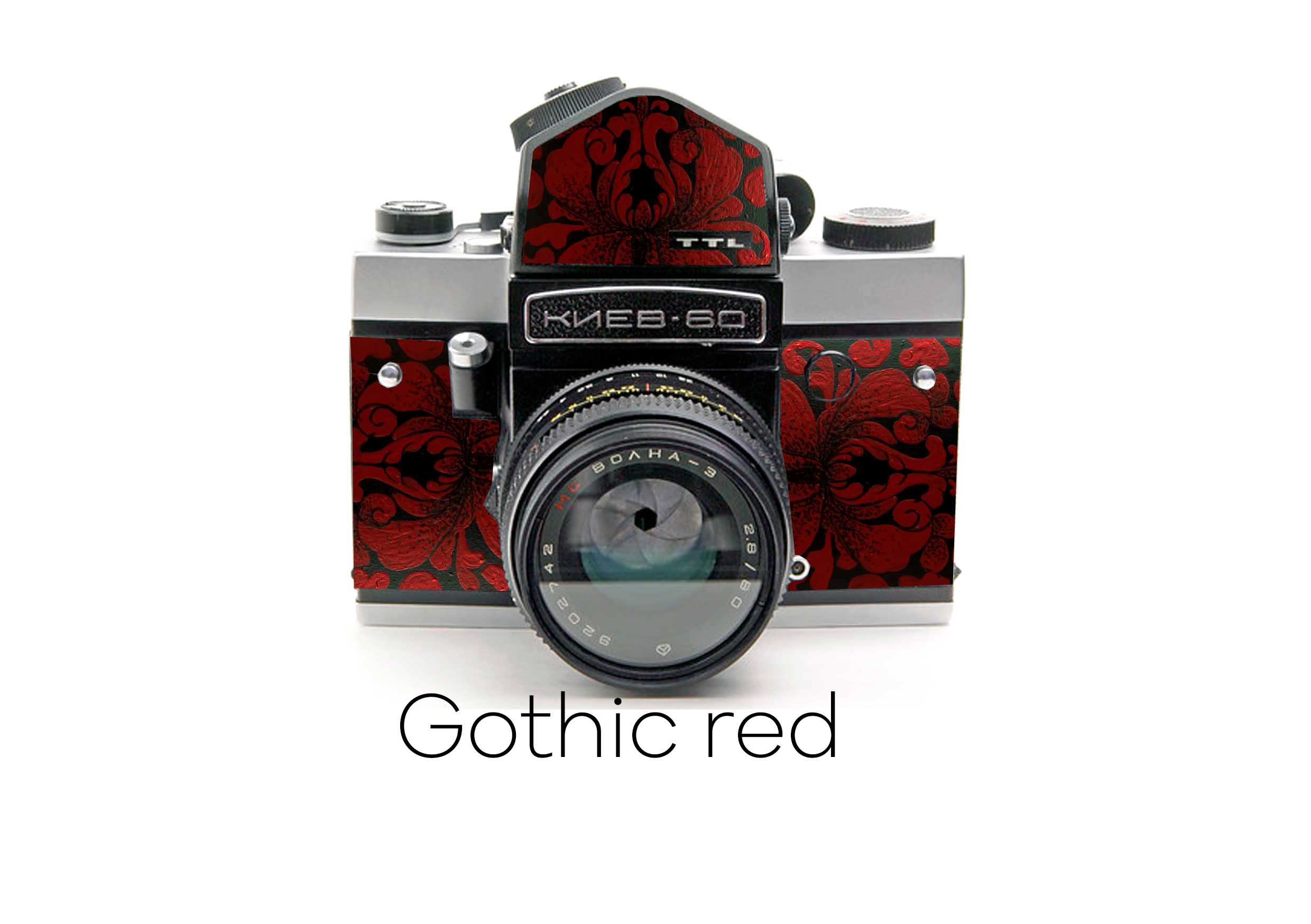 Kiev 60 with TTL prism custom replacement leather for film camera