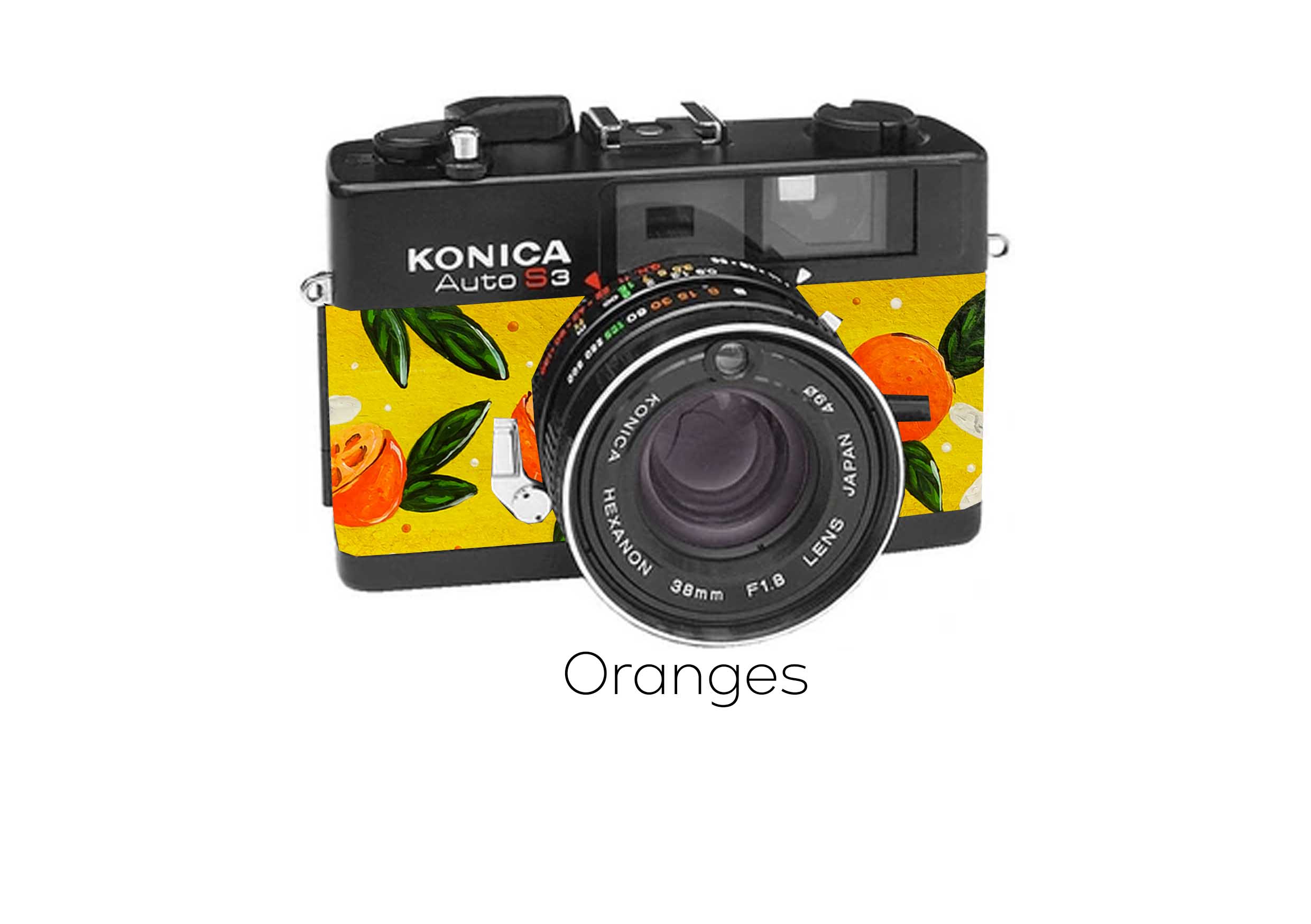 Konica auto s3 replacement leather orange