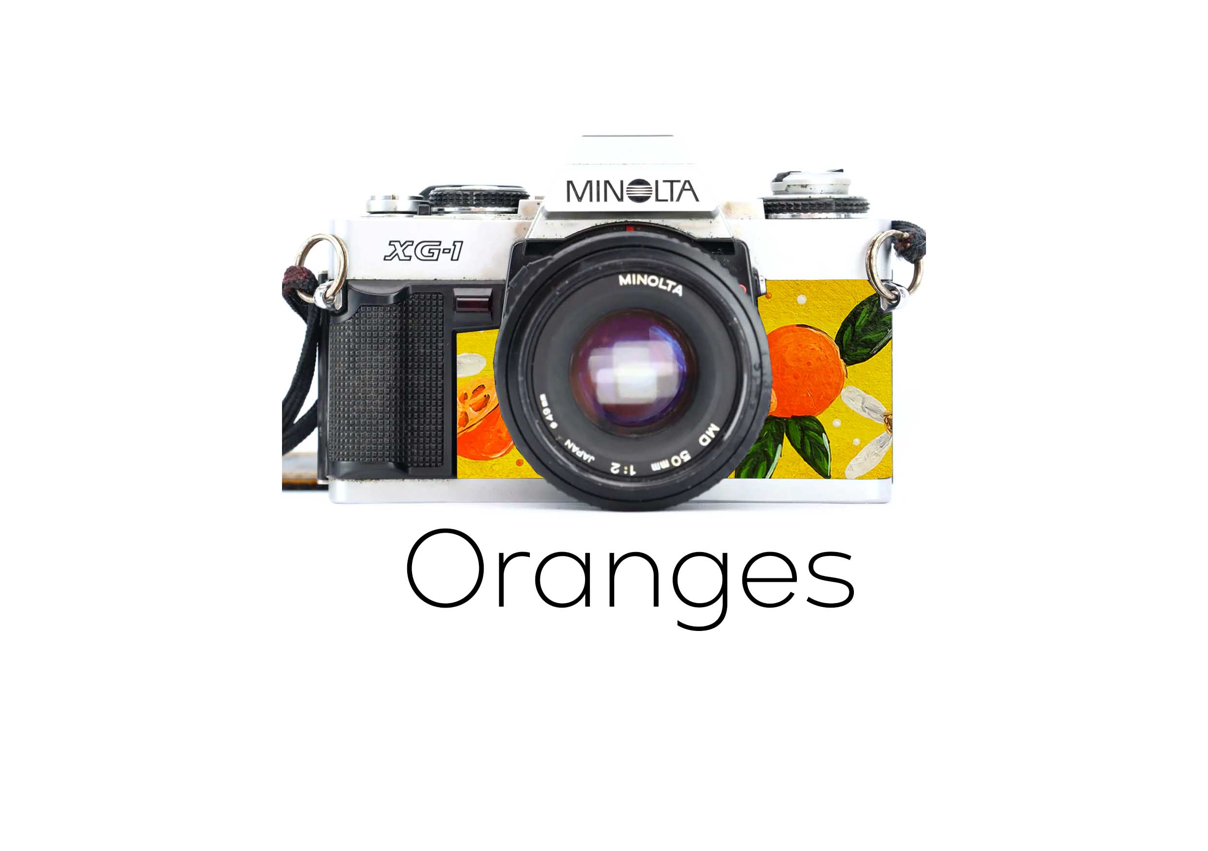 Minolta xg 1 replaceemtn leather orange