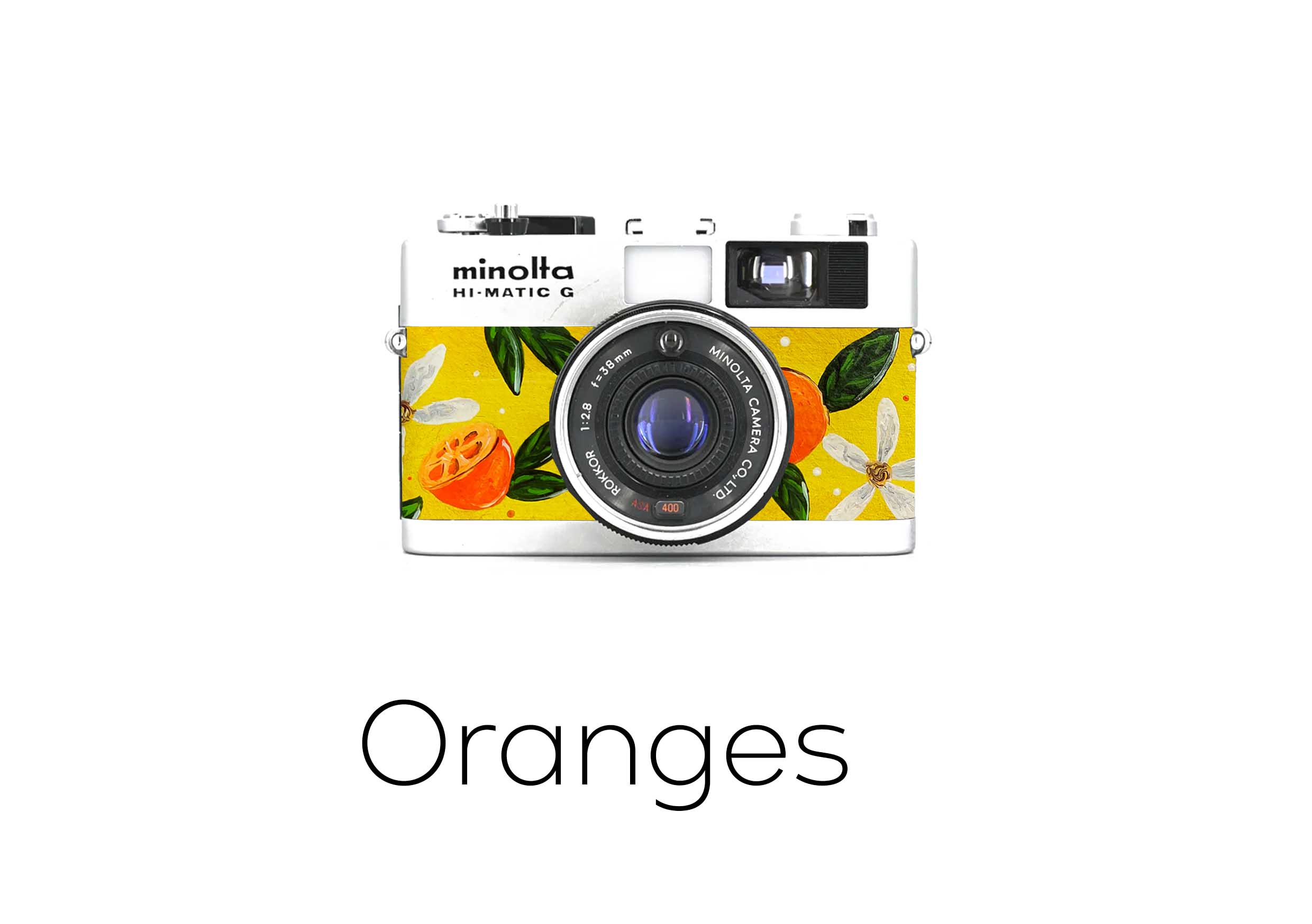 Minolta hi matic replacement leather orange