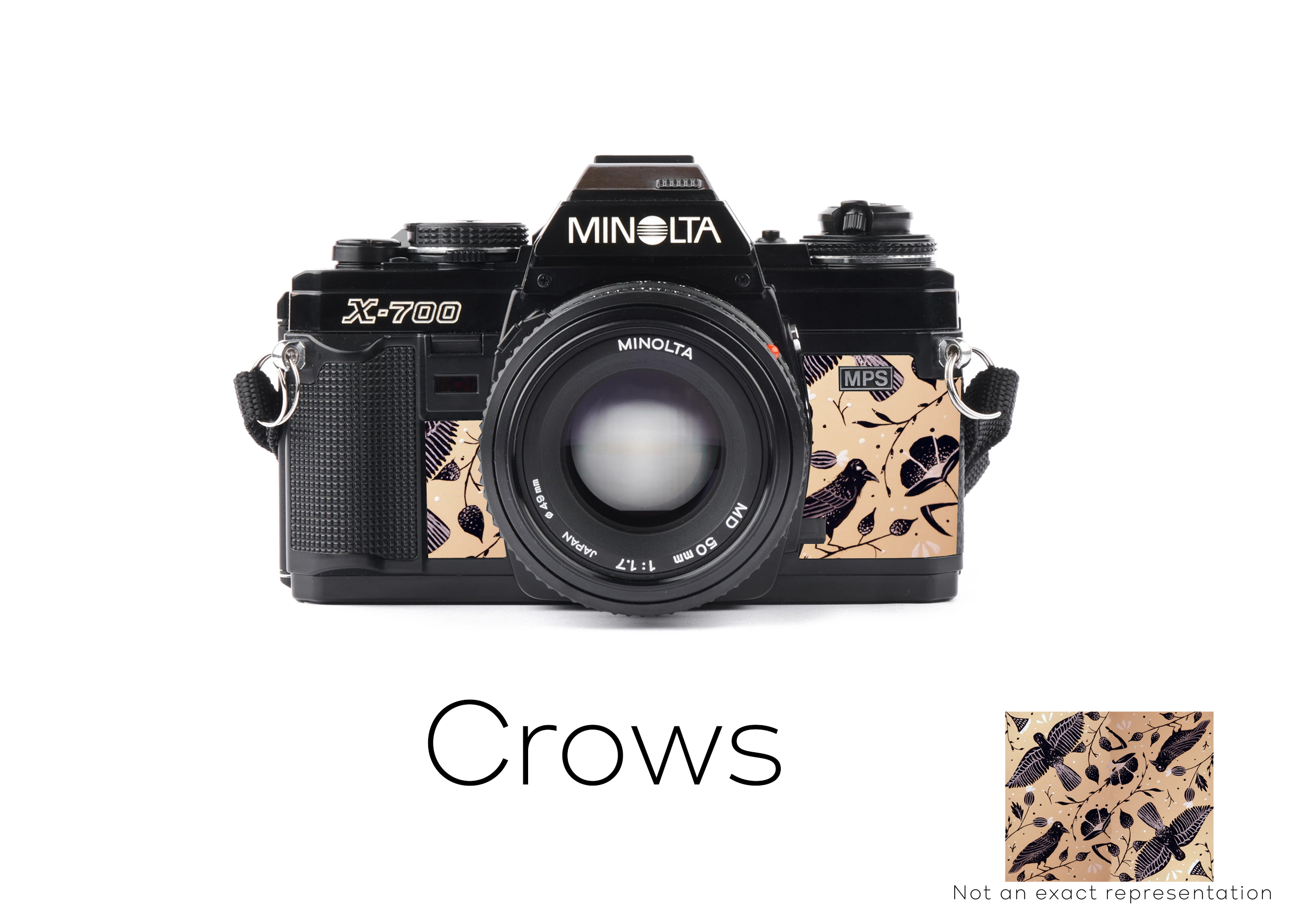 Minolta X-700 custom replacement leather for 35 mm film camera