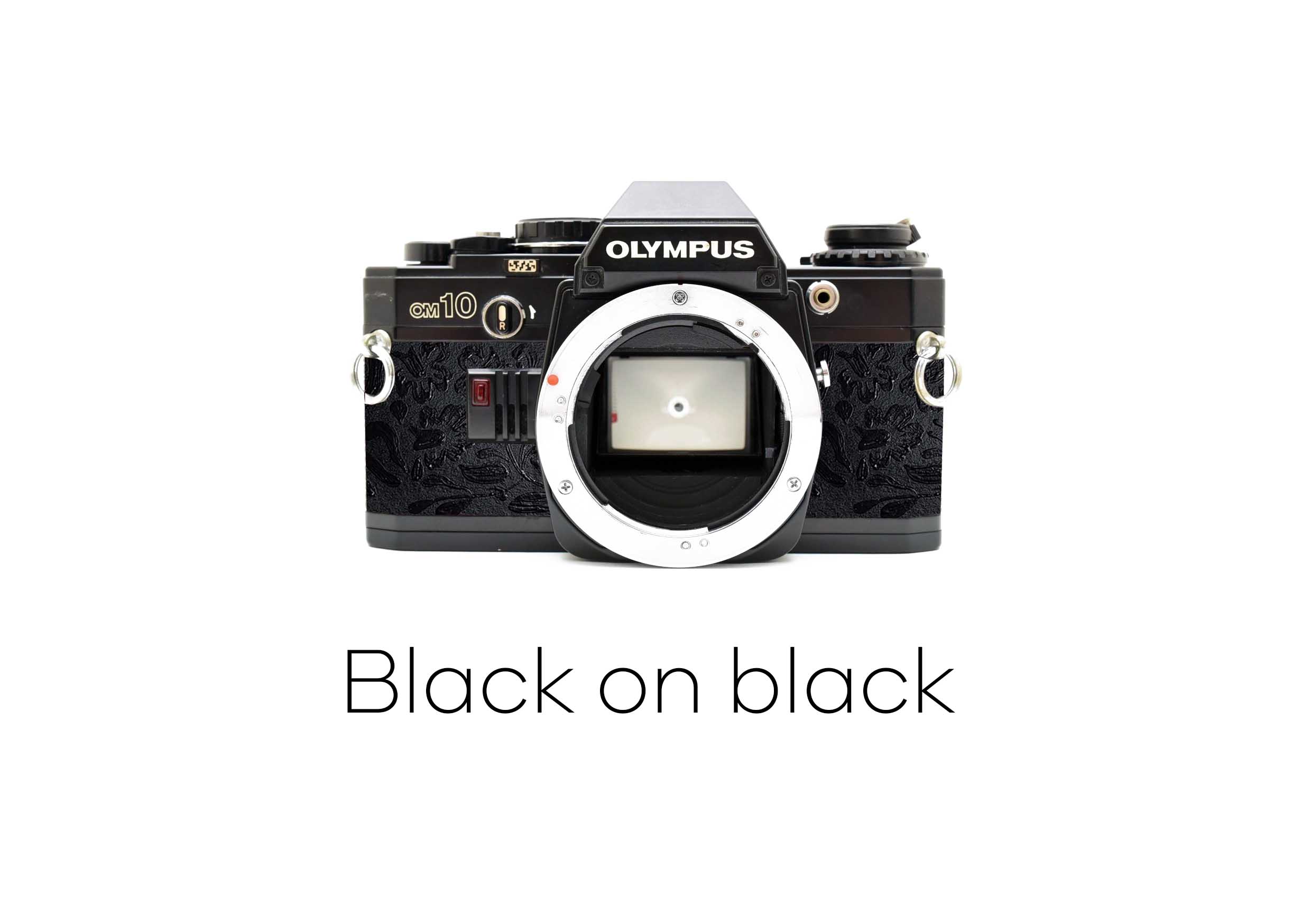 olympus om 10 replacement leather black