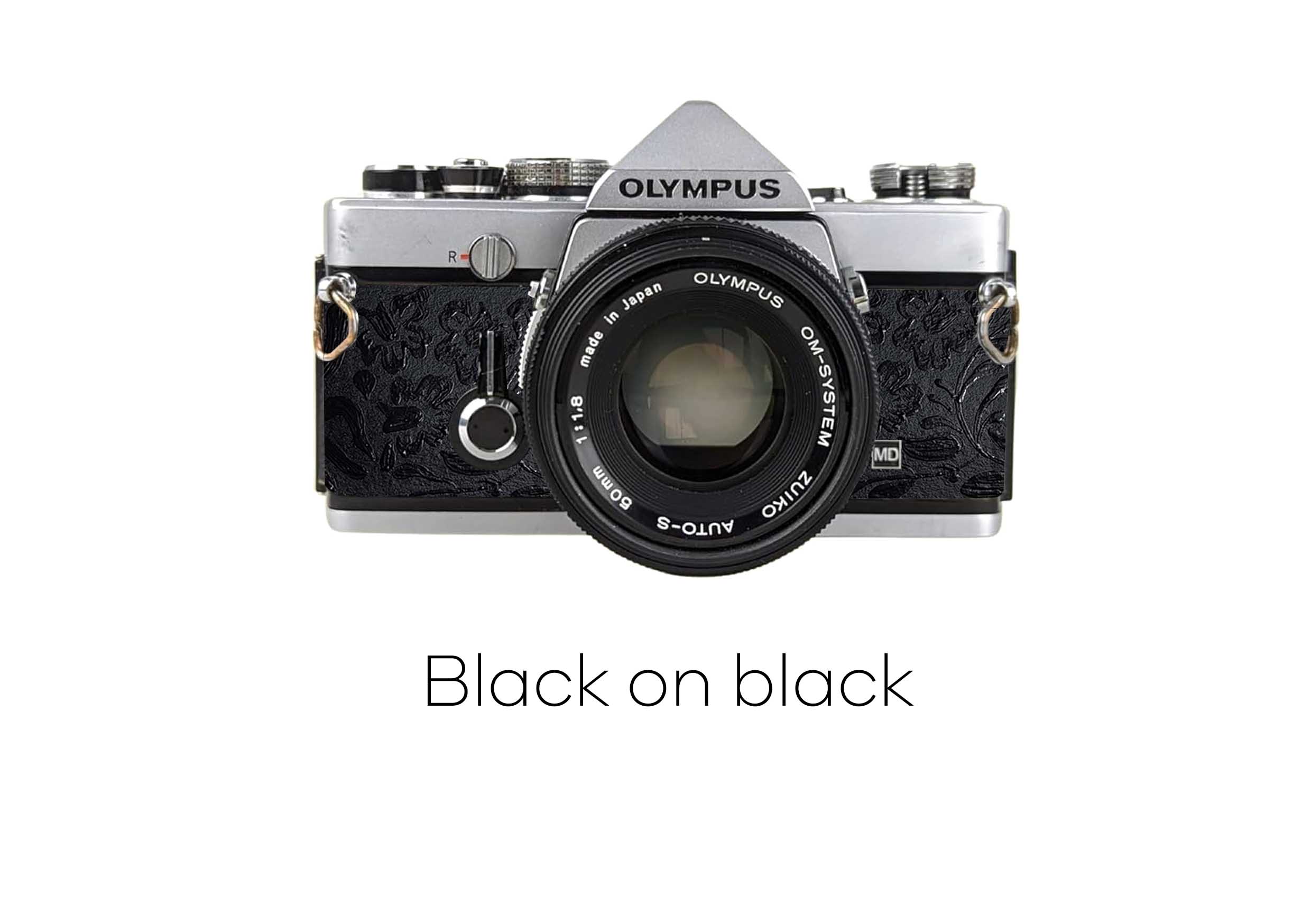 olympus om 1 replacement leather black
