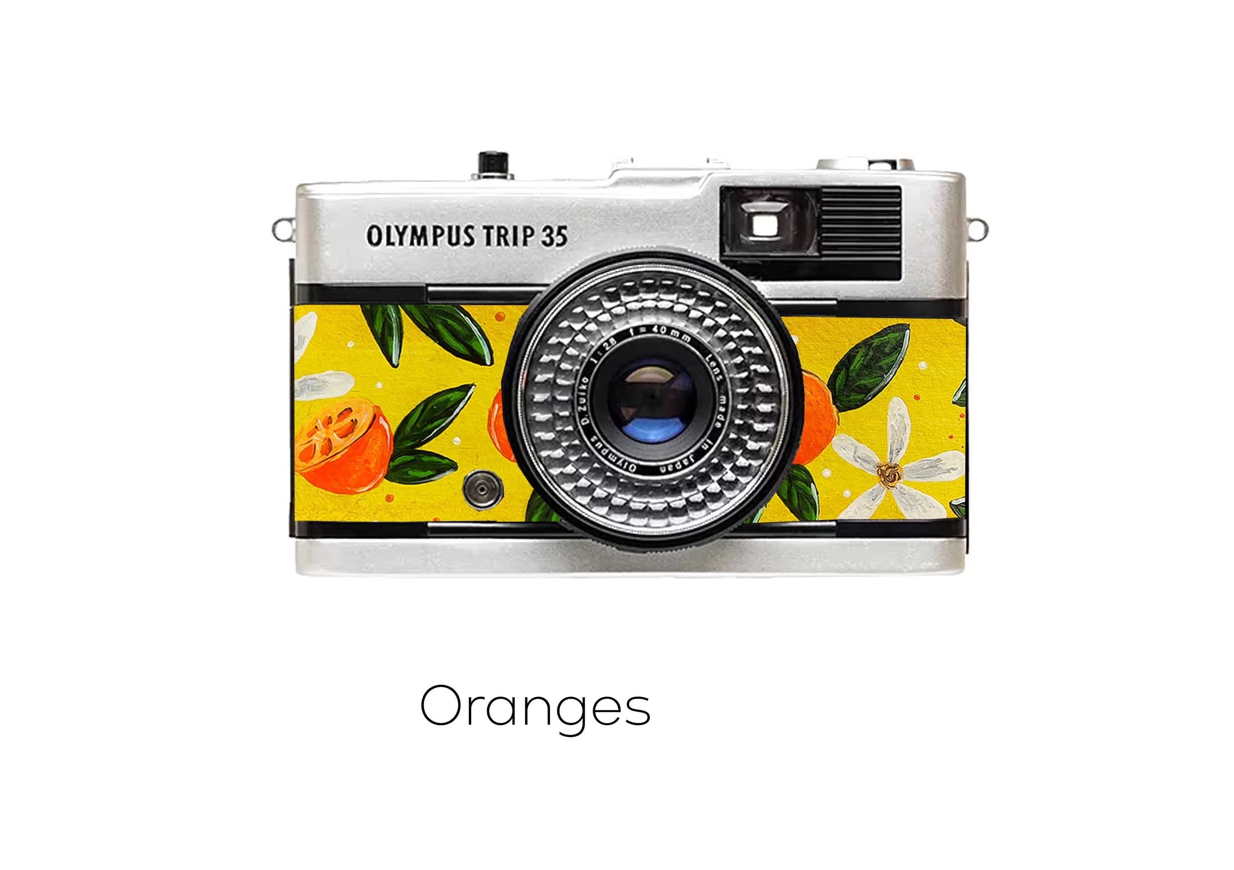 Olypmus trip 35 replacement leather orange