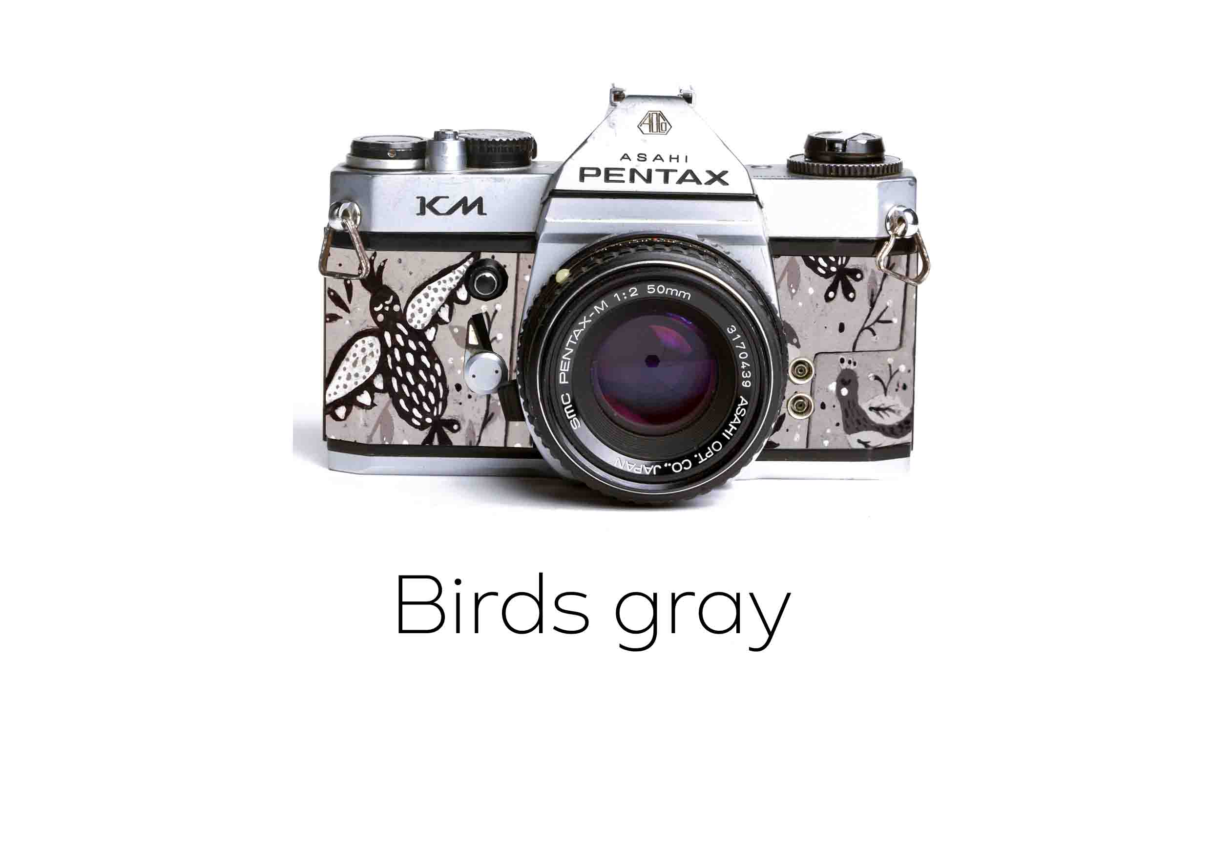 vintage pentax km leather covering for film camera
