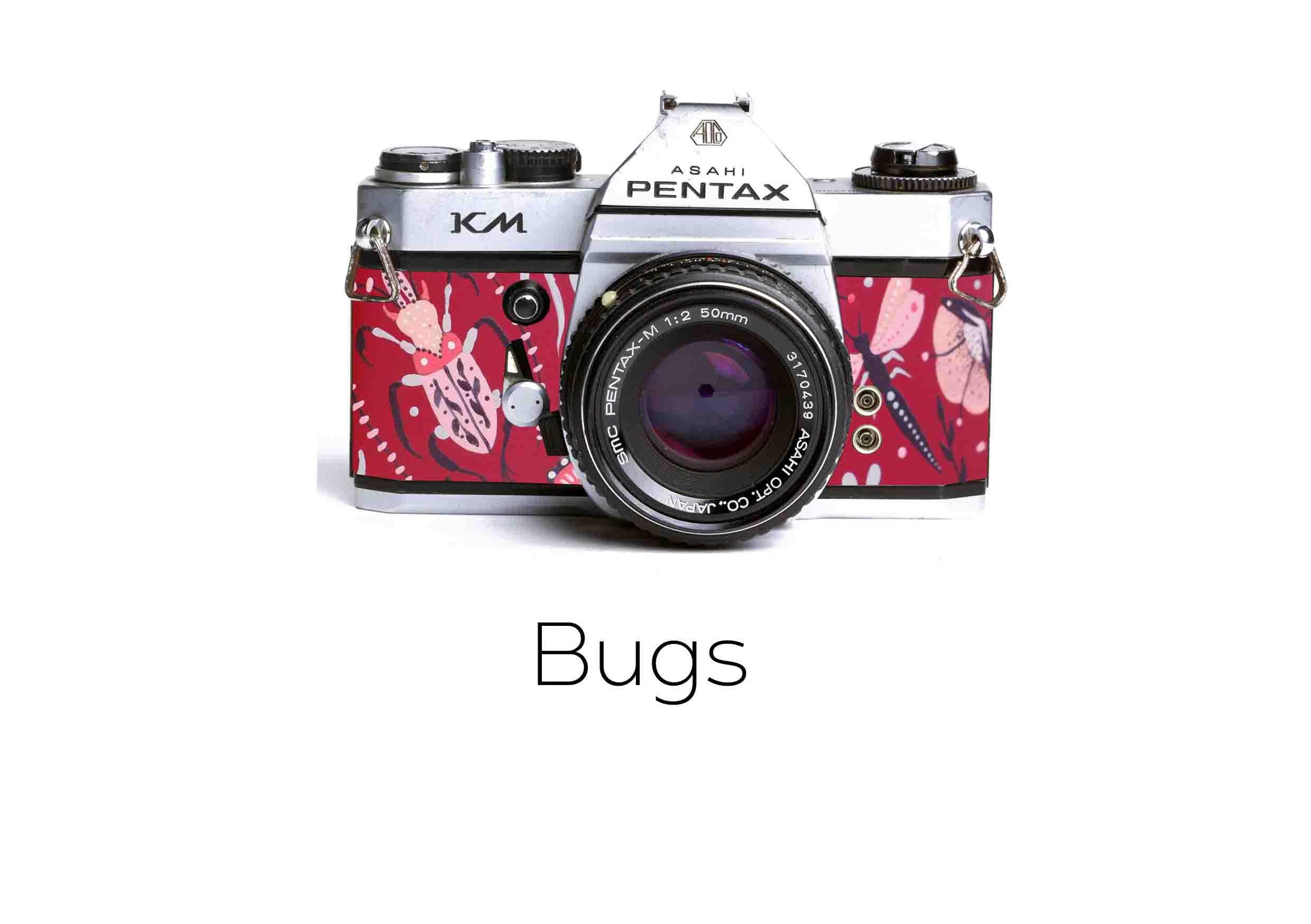 classic pentax km film camera leather wrap