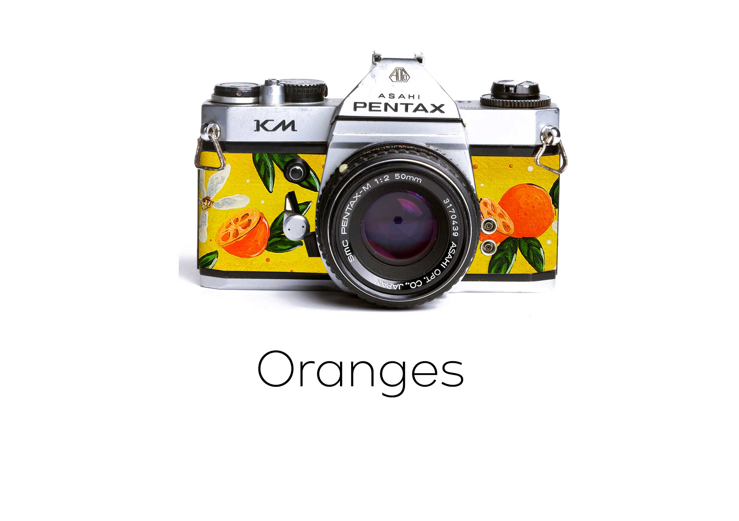 Pentax km replacement leather orange