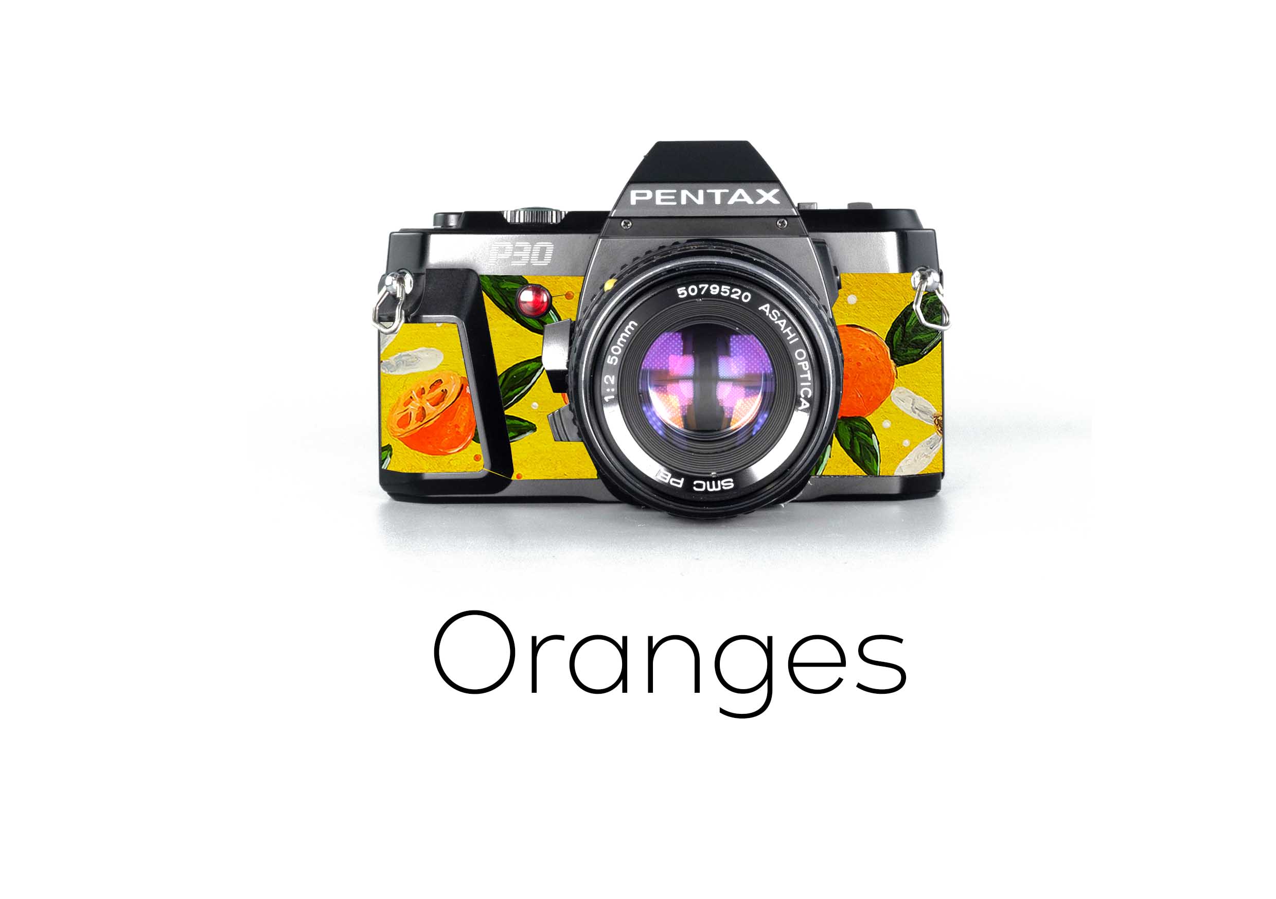 Pentax p 30  replacement leather orange