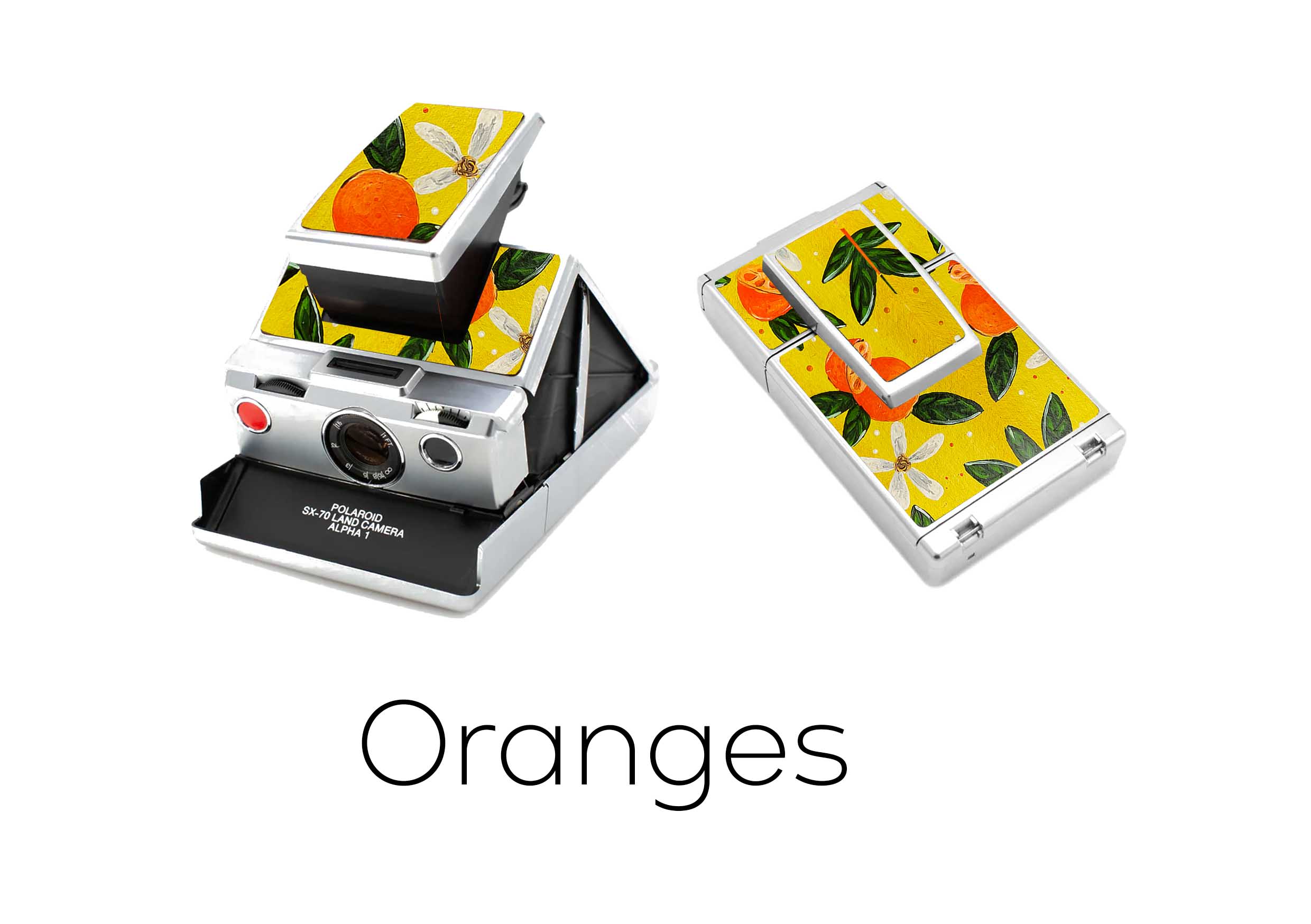 Polaroid sx 70 replacement leather orange