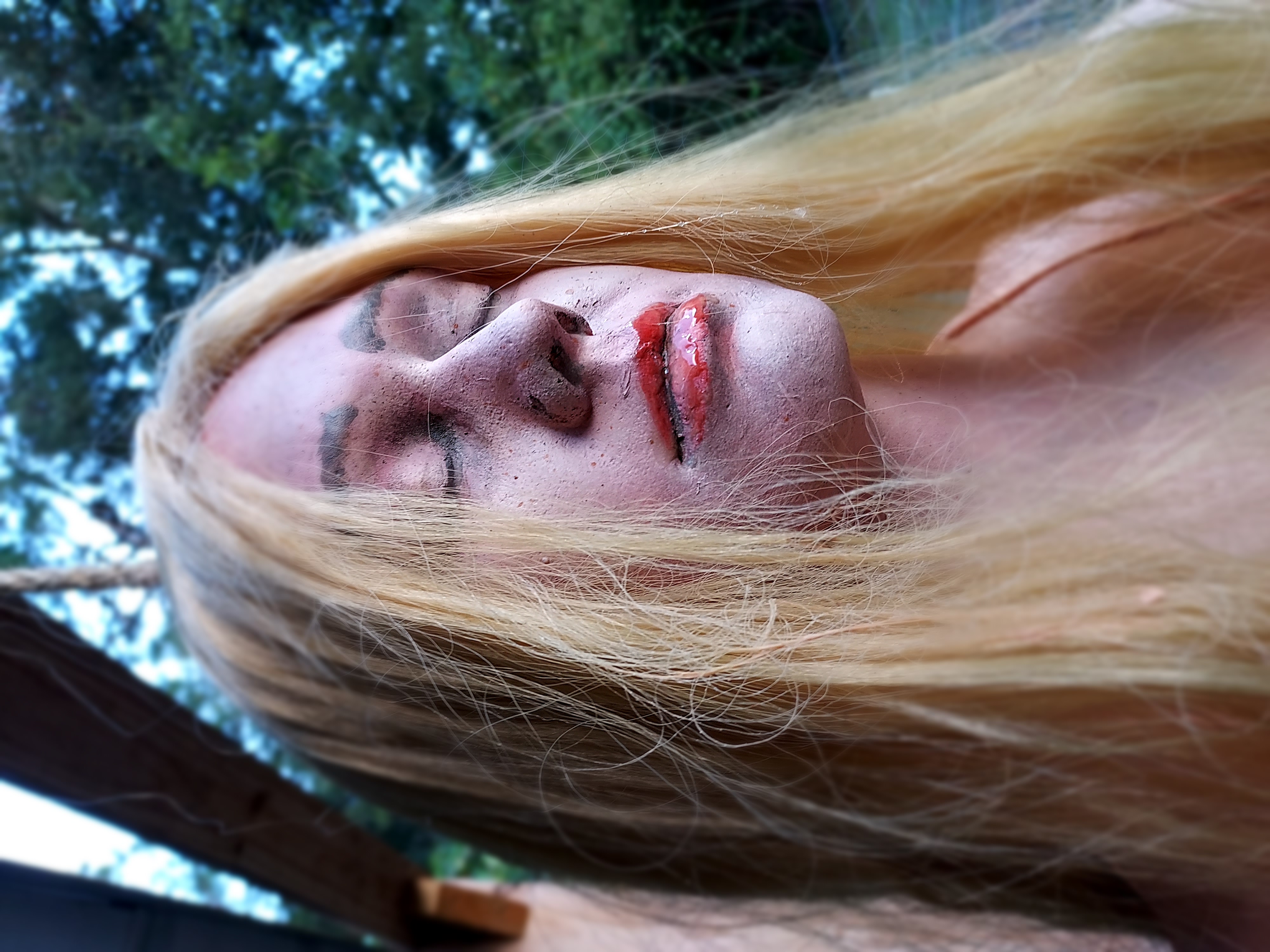 Nina-Female chopped in half flat-backed prop life size