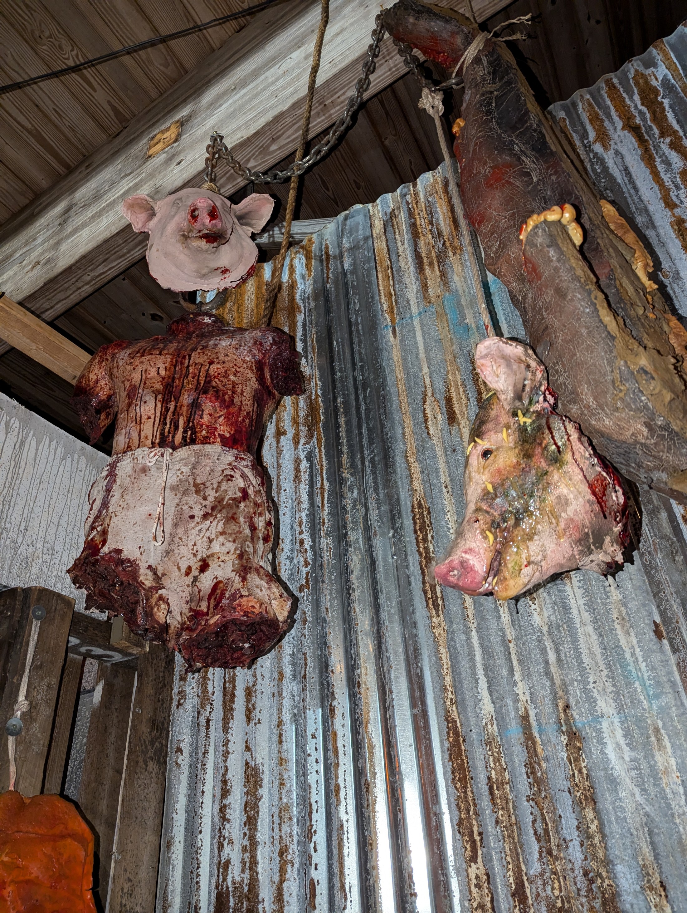 Pig head full size latex prop