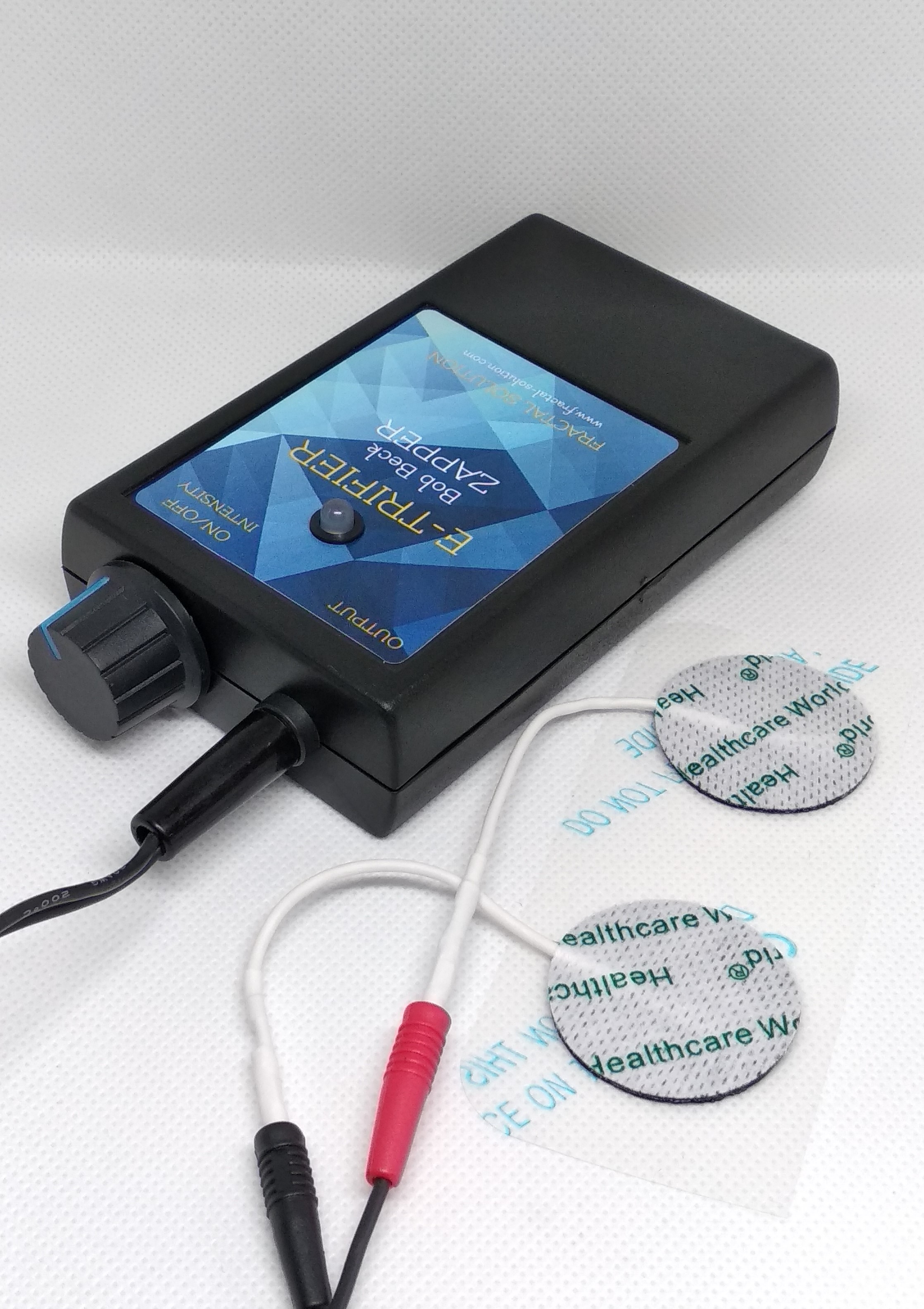 E-TRIFIER Bob Beck's ZAPPER b. electrification device with gel pad electrodes signal generator