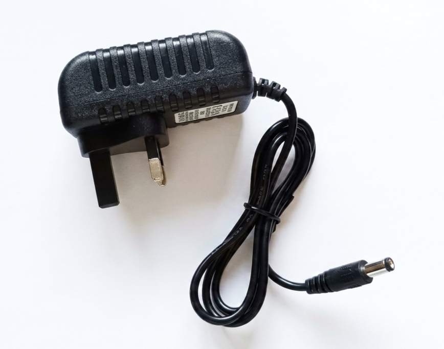 DC 9Volt power supply adapter 200mA UK type