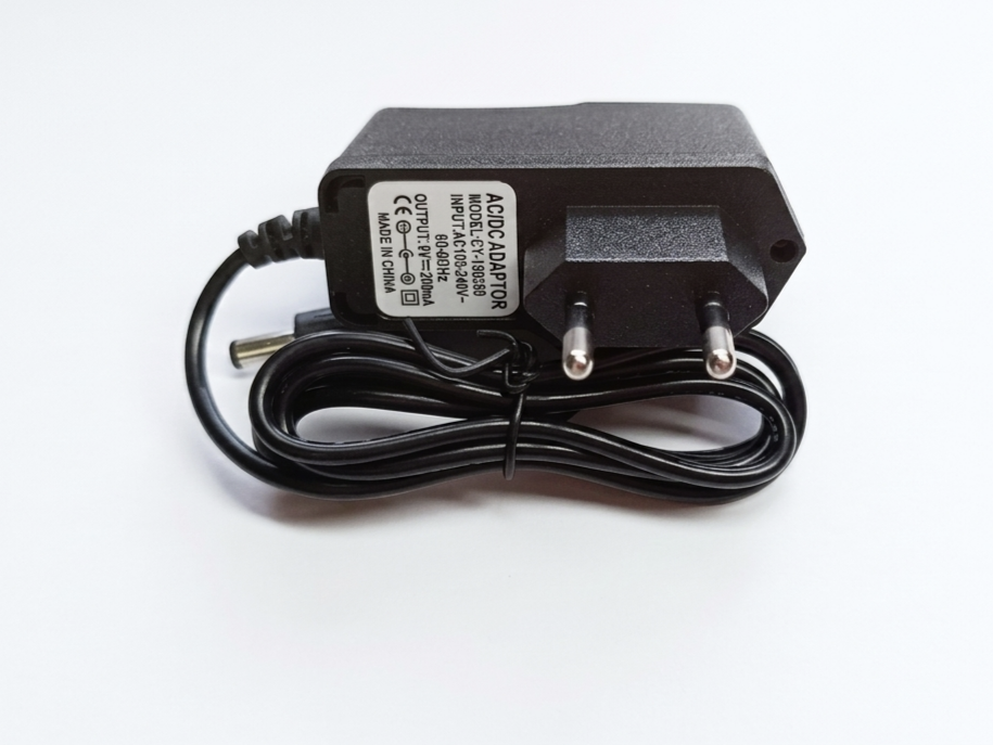 DC 9Volt power supply adapter 200mA EU type