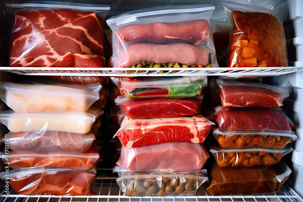 Storing 3-4 different meat weekly