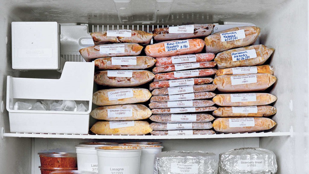 Well organized freezer