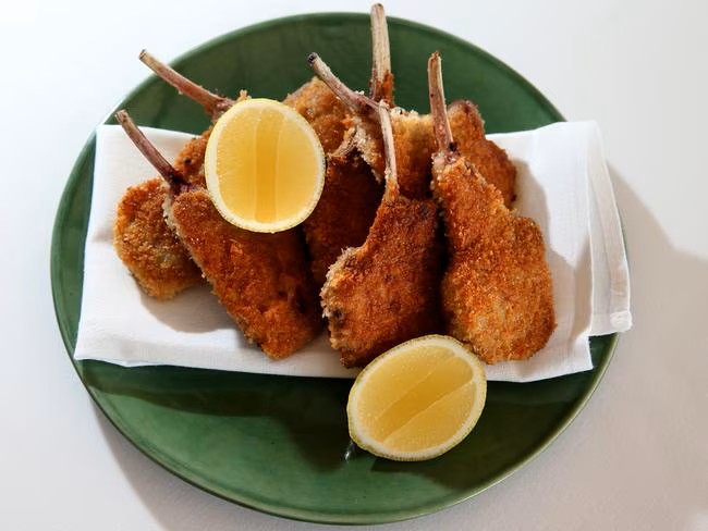 Crumbed Lamb Chops Dish