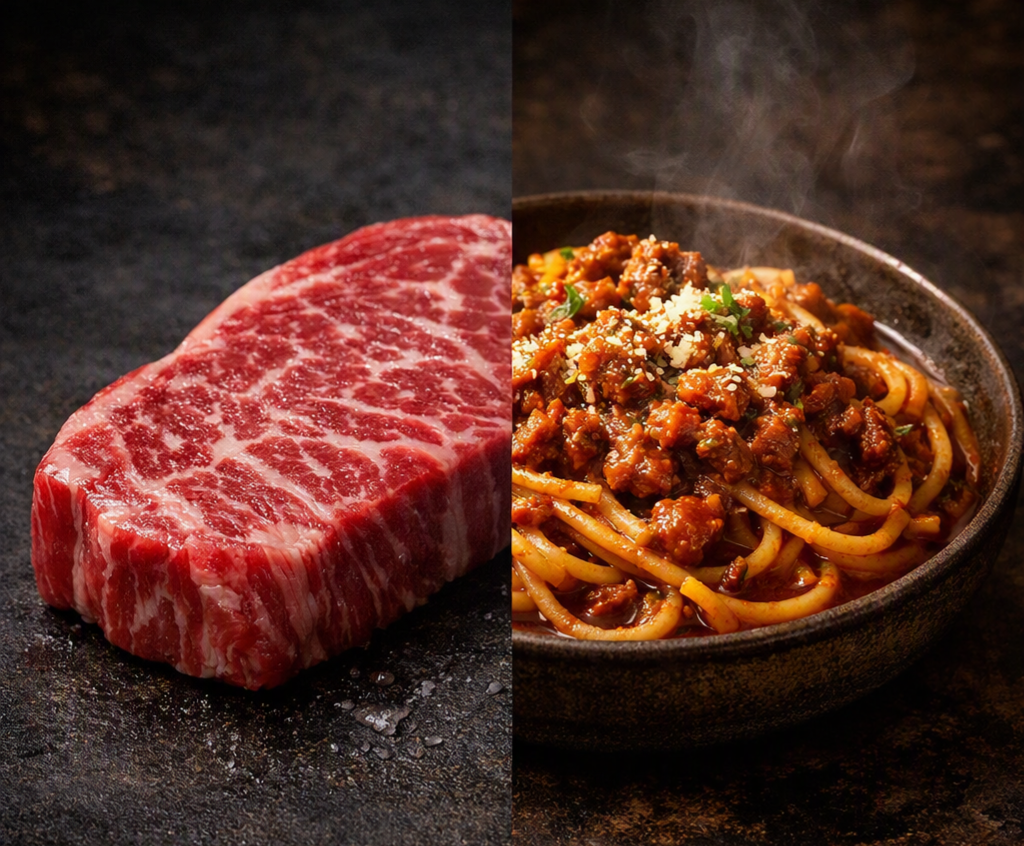 You wouldn't use wagyu in ragu, would you?