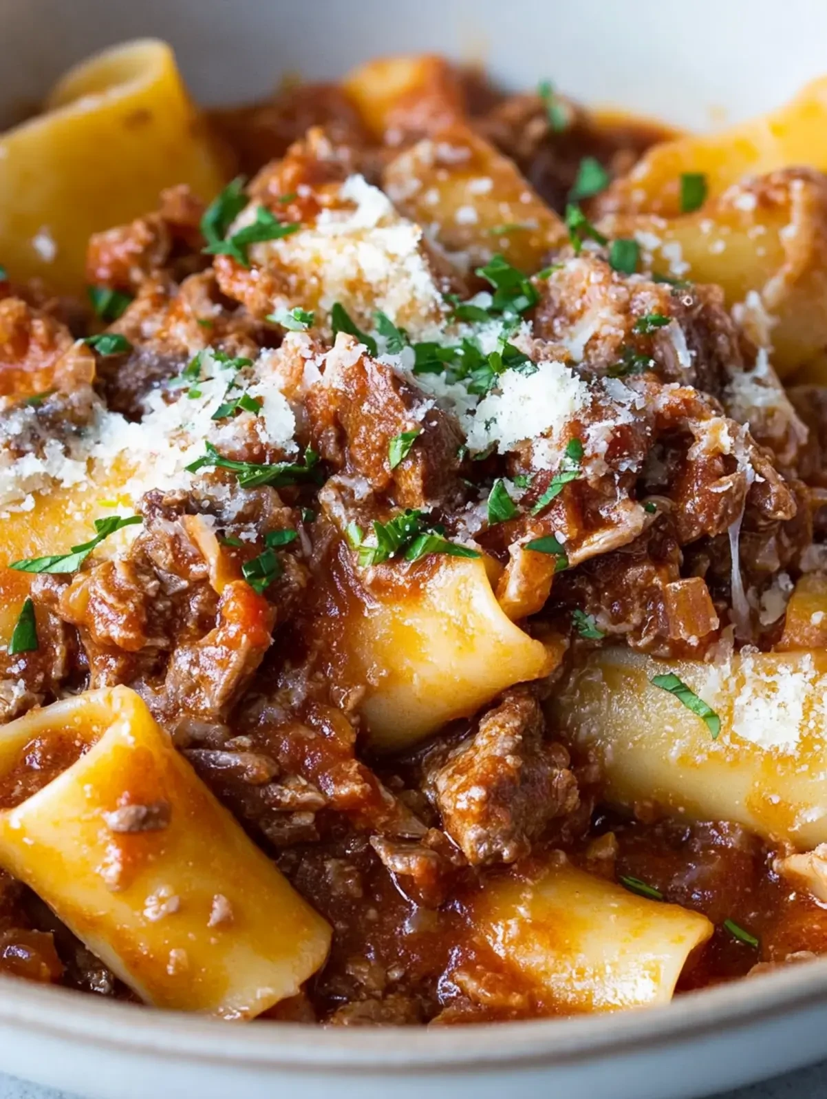 Beef & Pork Ragu Plated
