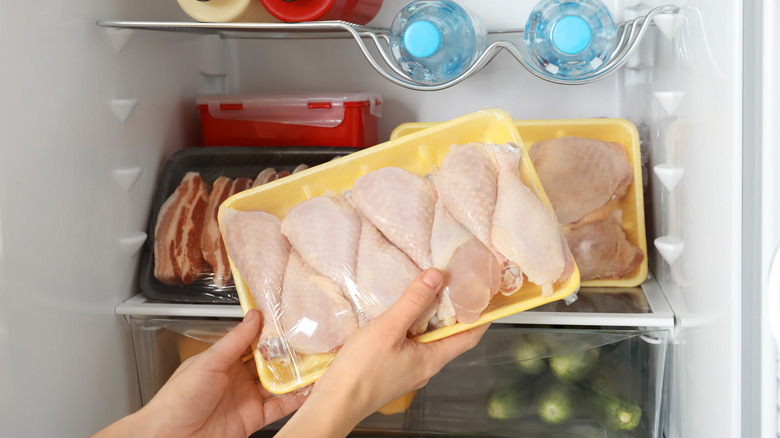 Thawing frozen meat