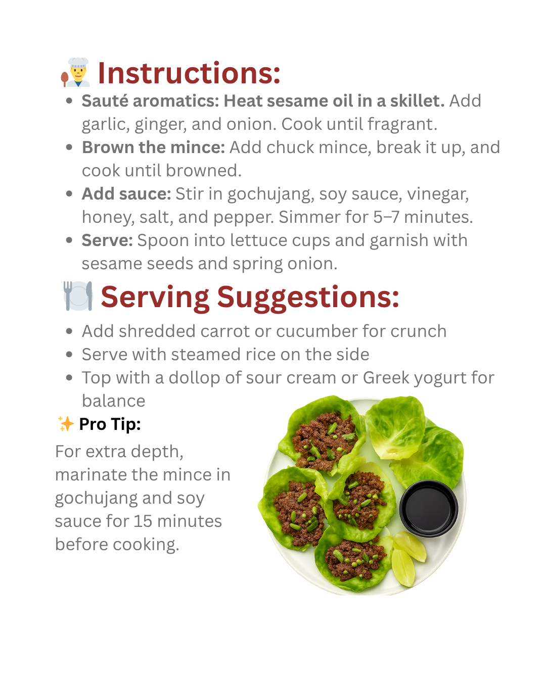 Australian chuck mince