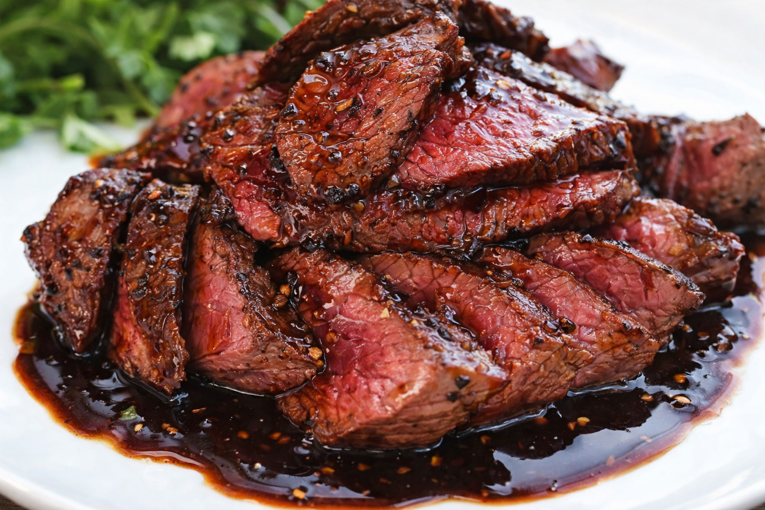 Honey=Soy Glazed Kangaroo Fillet Dish