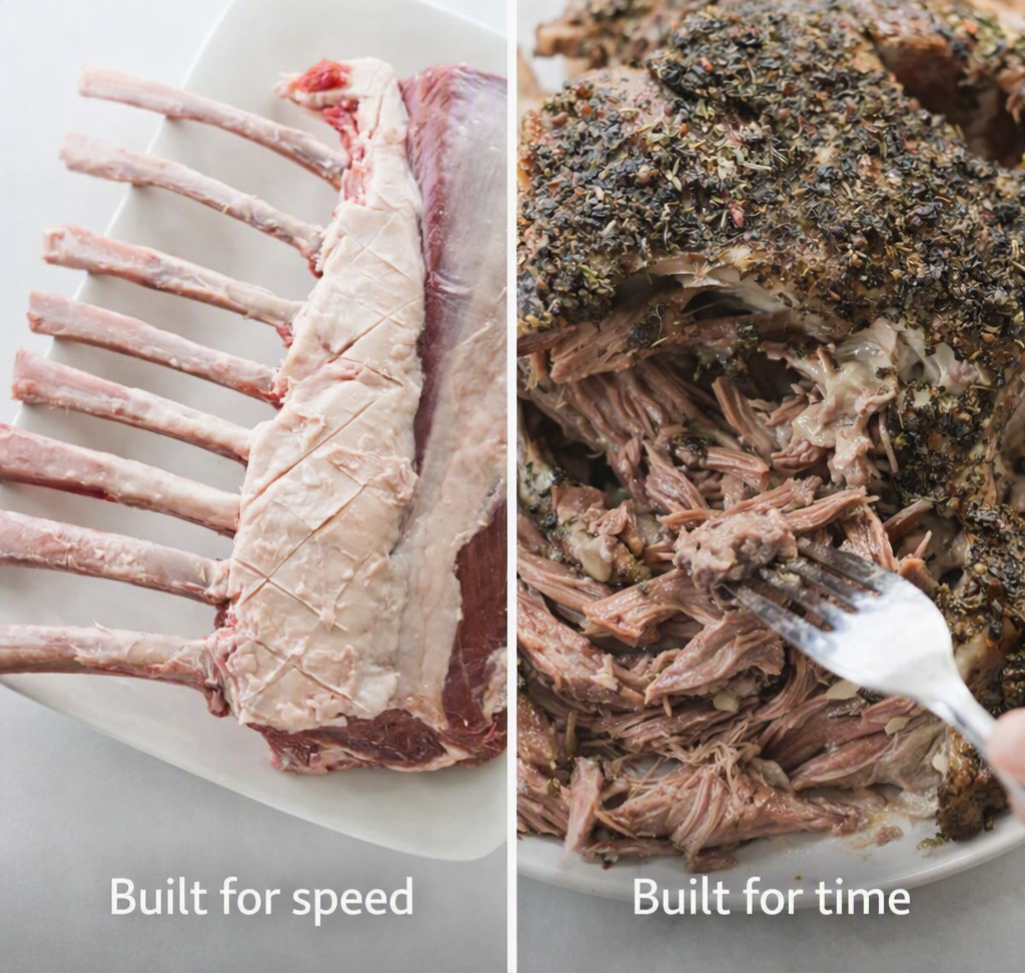 Different cooking methods for different cuts of lamb