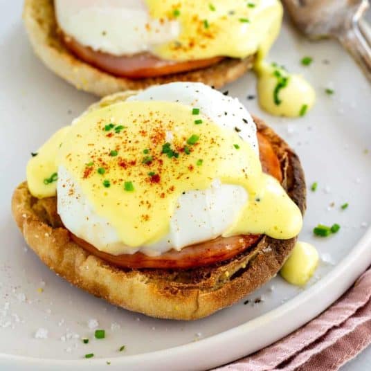 Eggs Benedict Plated Dish