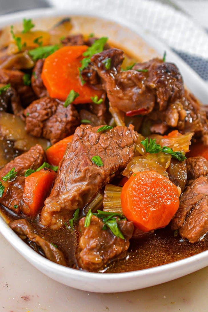 Braised Beef Rib Fingers Plated