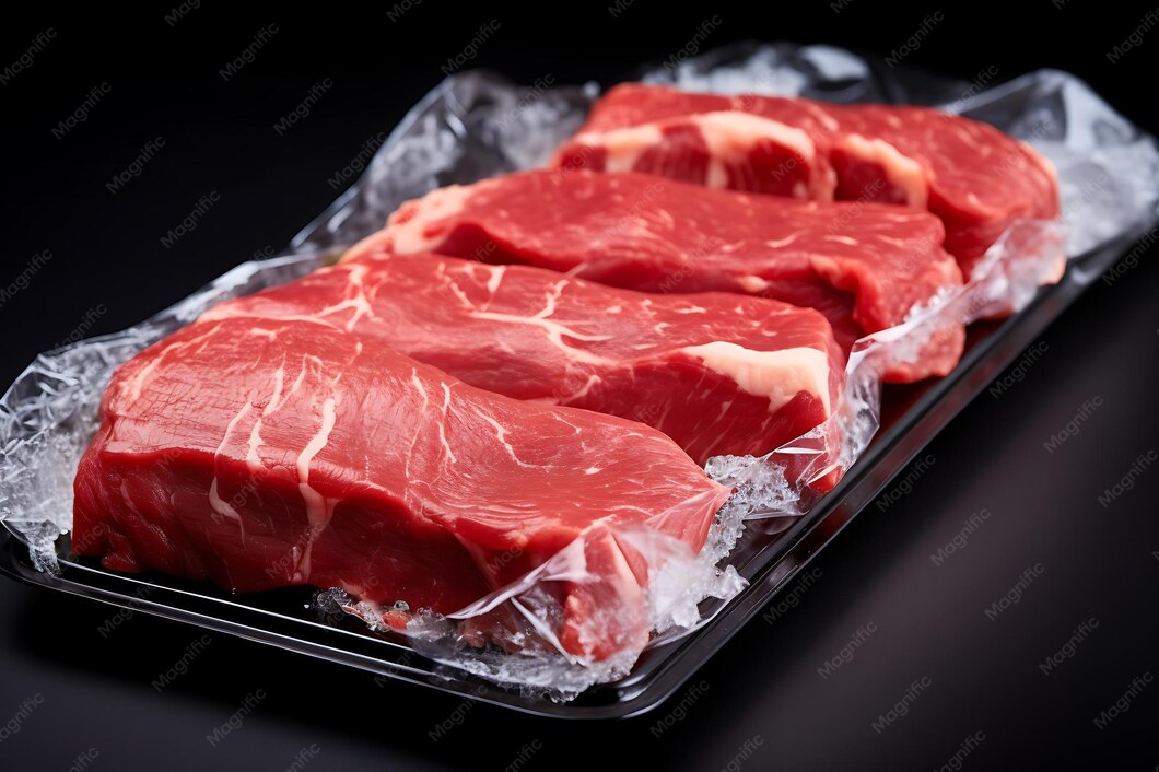 Trimmed steaks ready to be cooked