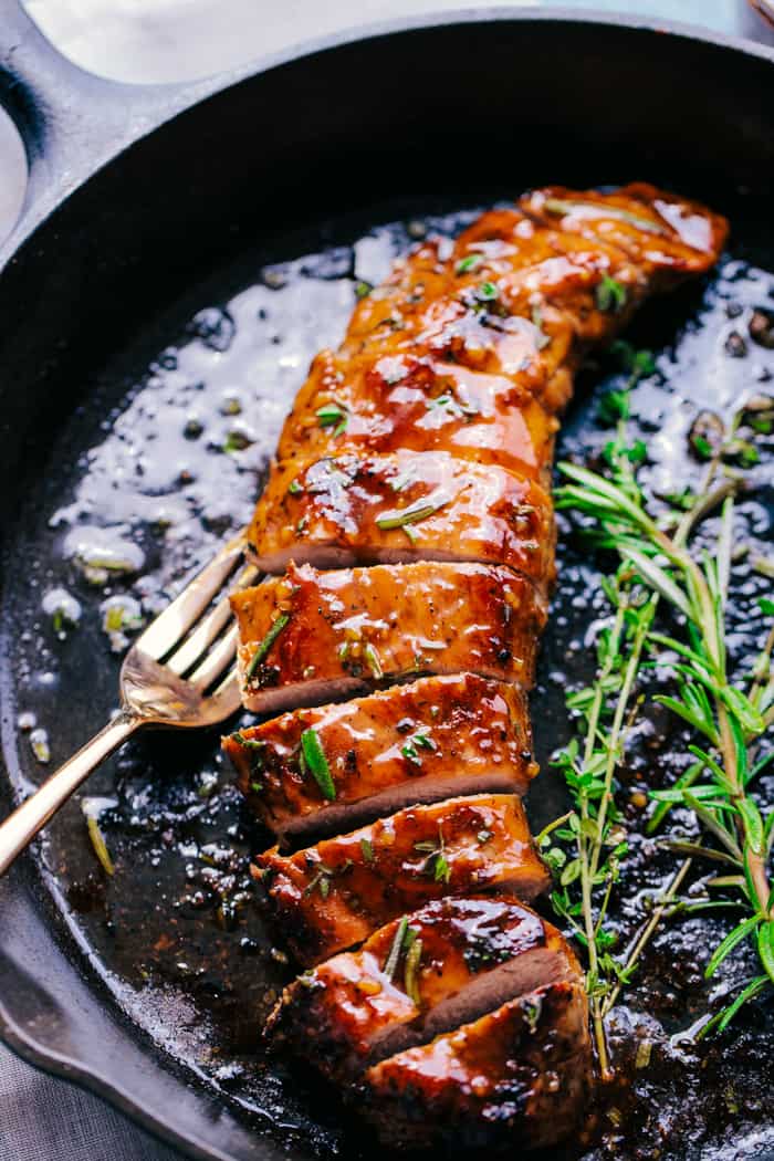 Honey Garlic Pork Tenderloin Plated Dish