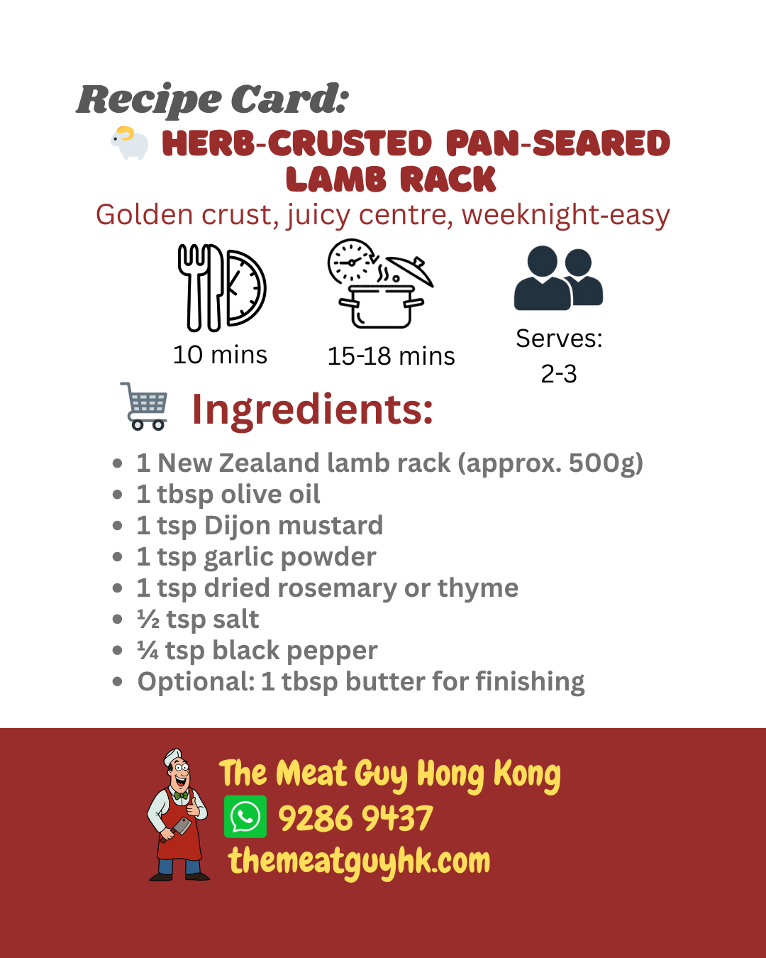 Herb-Crusted Pan-Seared Lamb Rack