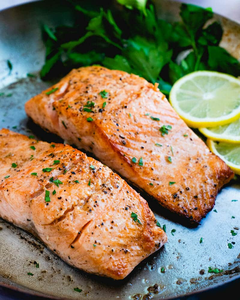 Pan seared salmon
