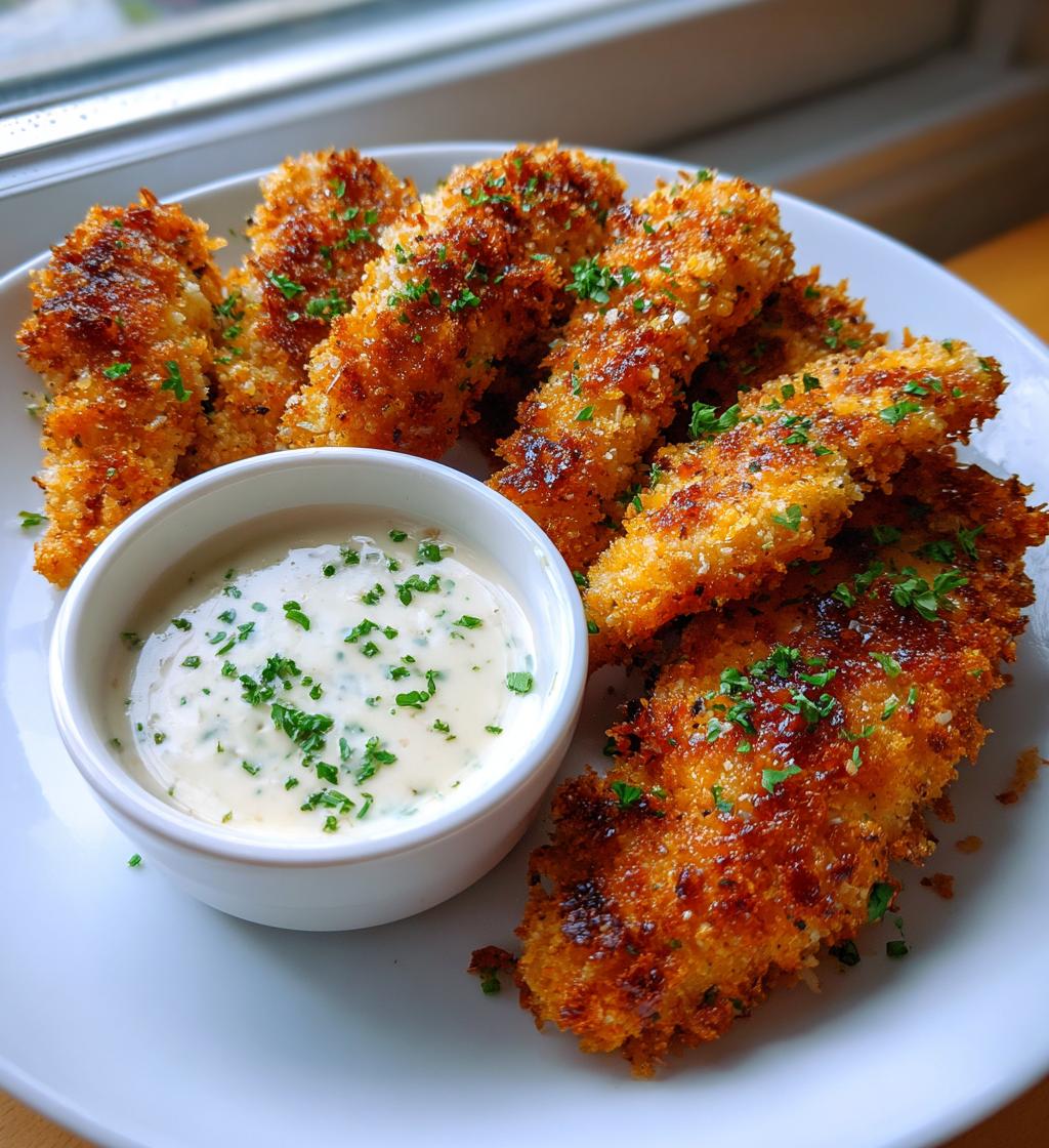 Chicken Tenders with Garlic Aioli Dip