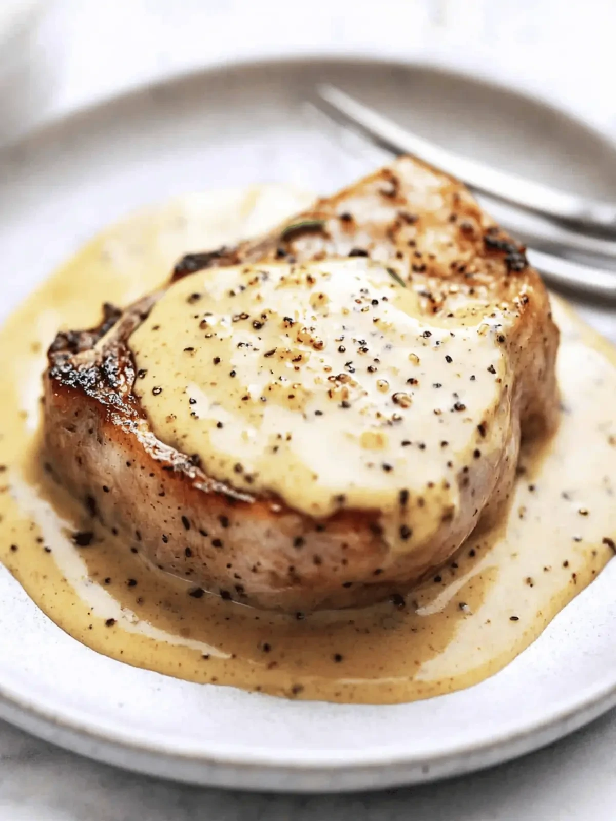 Iberico Pork Chop Plated Dish