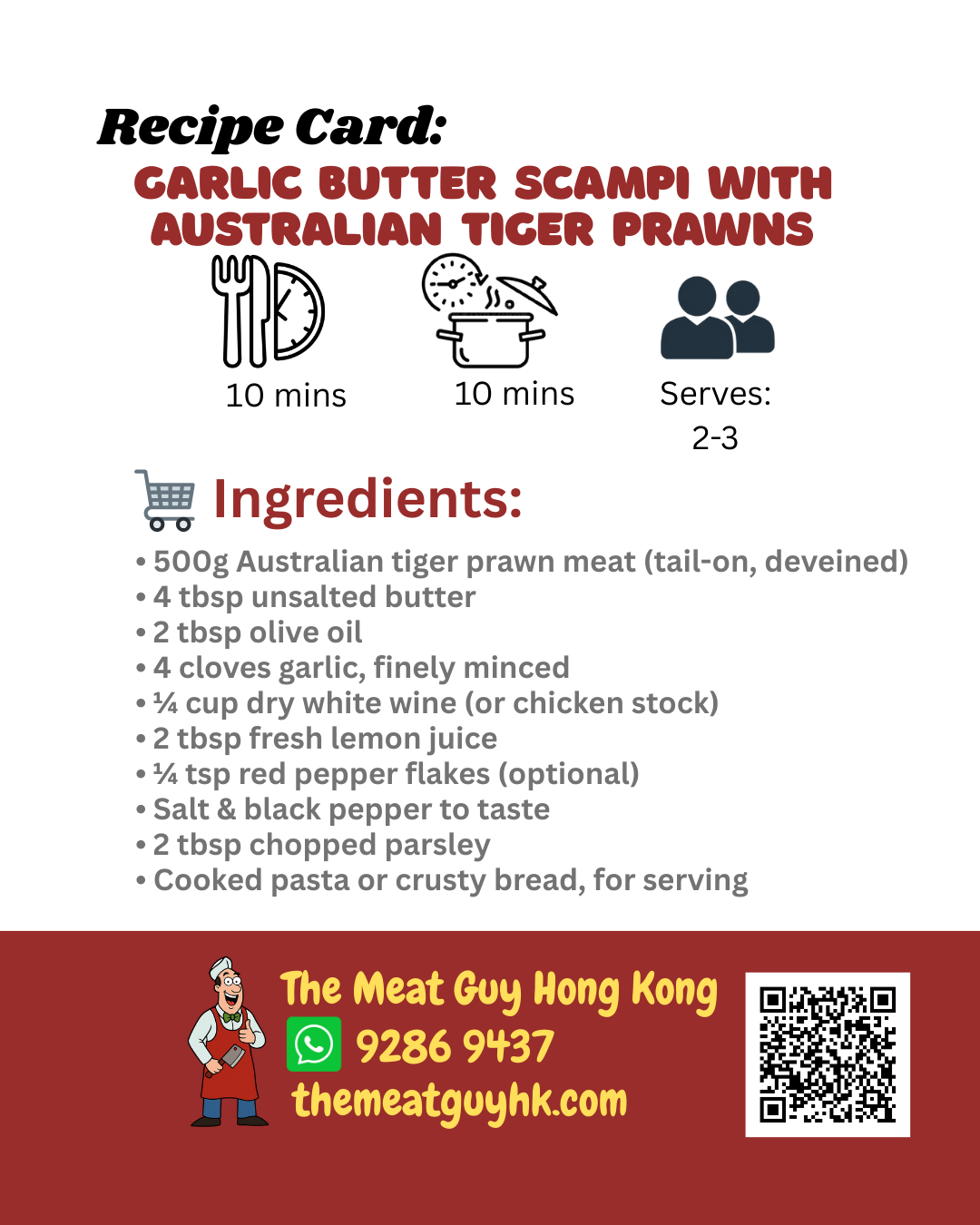 Scampi with Australian Tiger Prawns