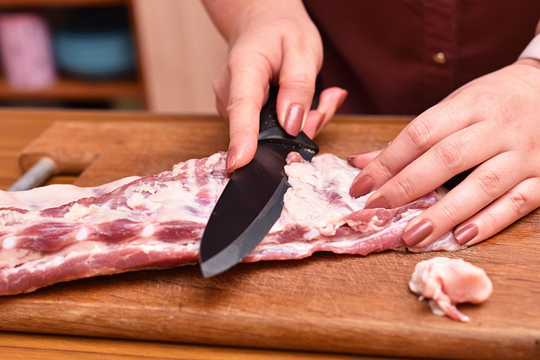 The value in butcher trimming meat