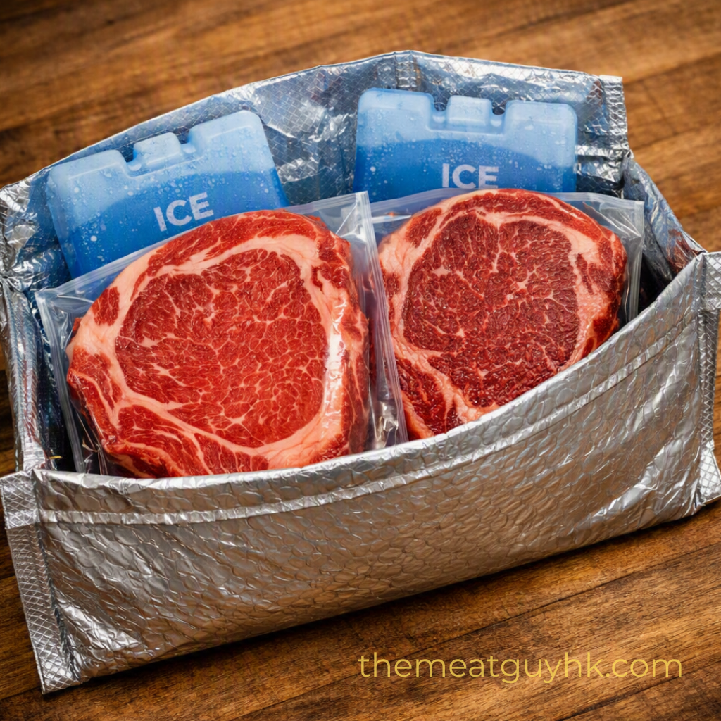 Check the quality of the packing when meat is delivered