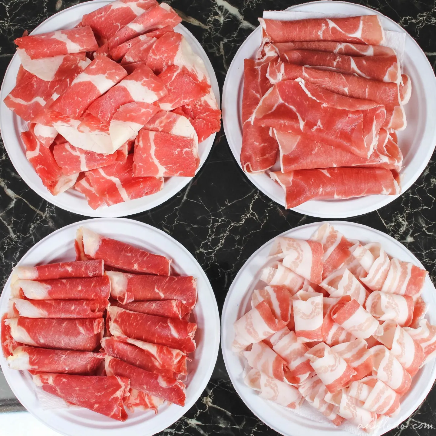 Thin sliced hot pot meat