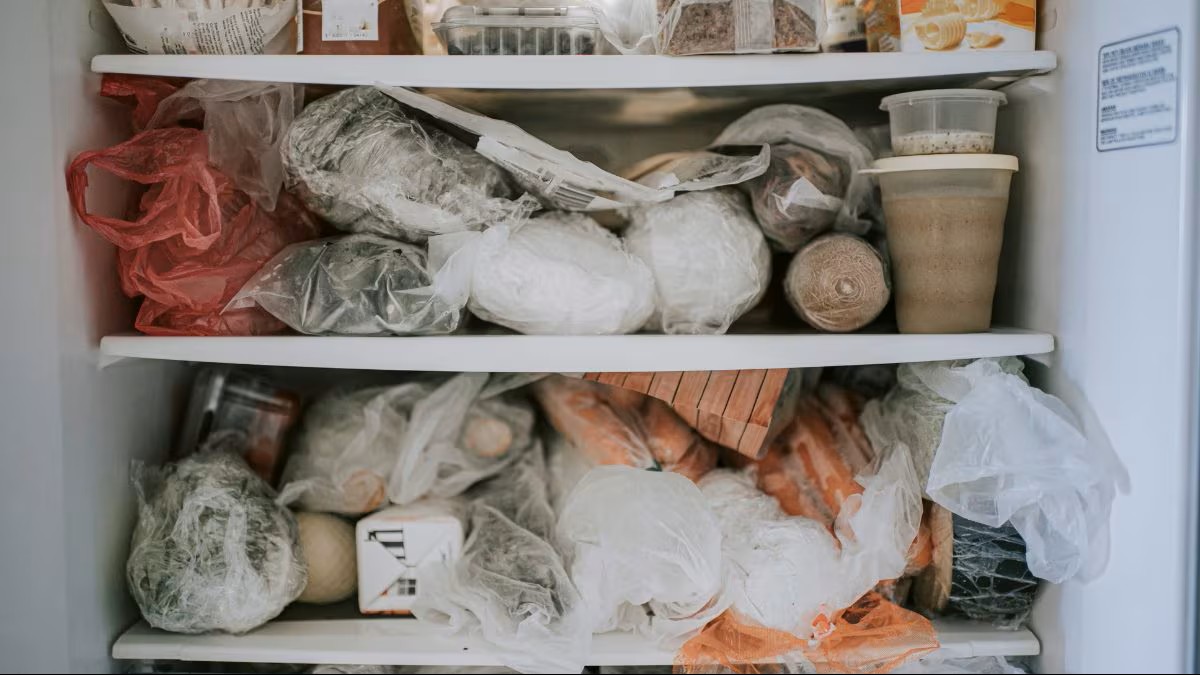 Example of disorganised freezer
