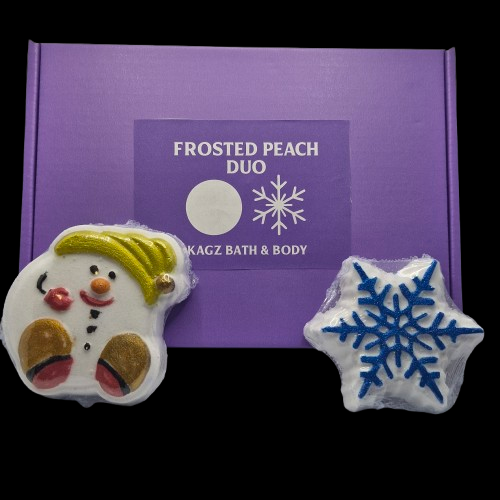 Frosted Peach Duo Bath Bomb Gift Set