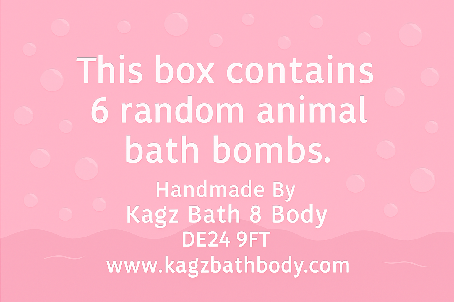 Animal Splash 6 Surprise Bath Bomb Box