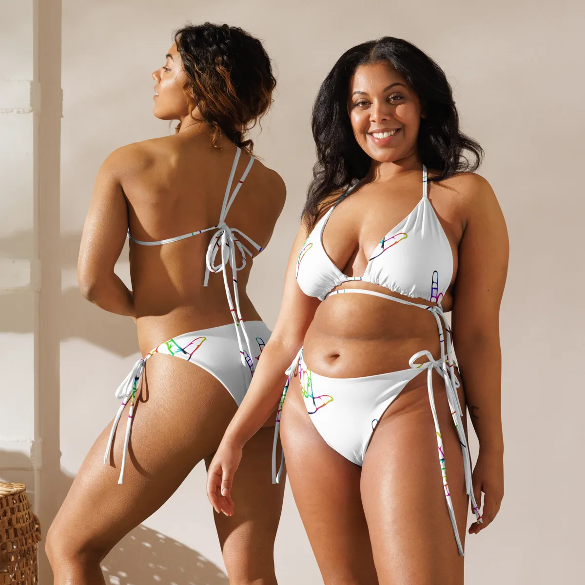 April Love recycled string bikini