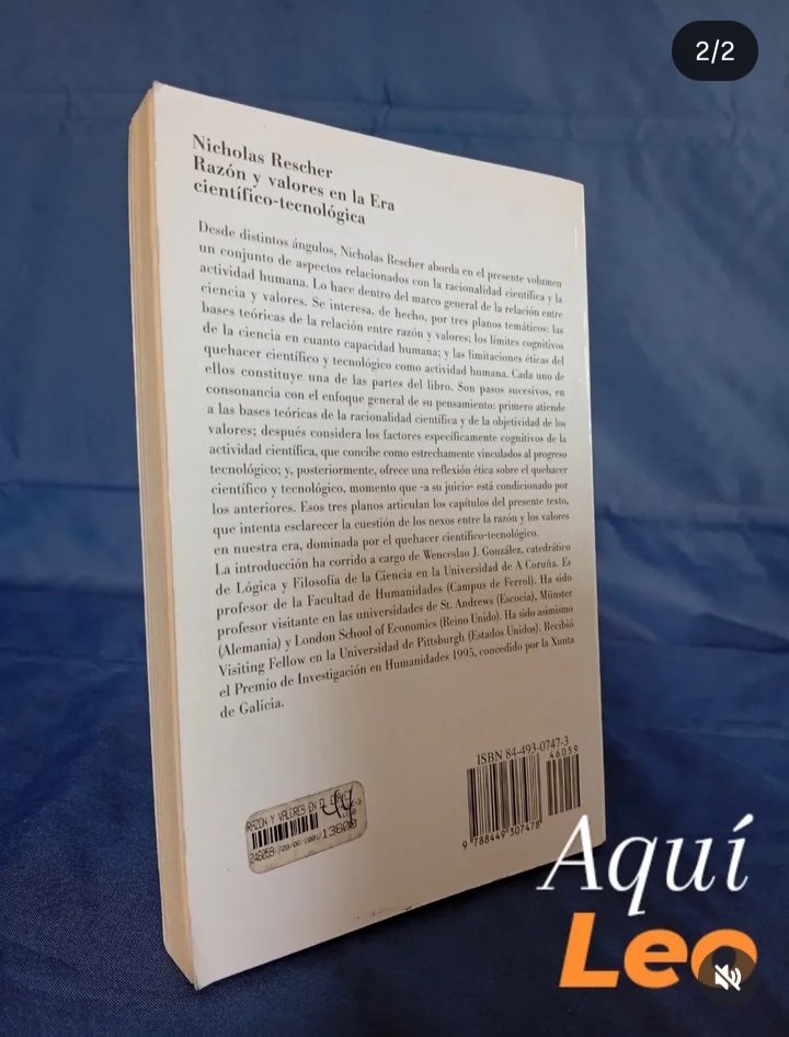 Razón y valores en la era científico-tecnologico