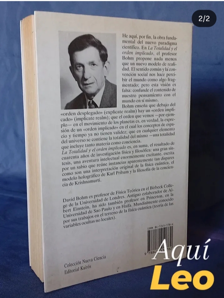 La Totalidad y el orden implicado