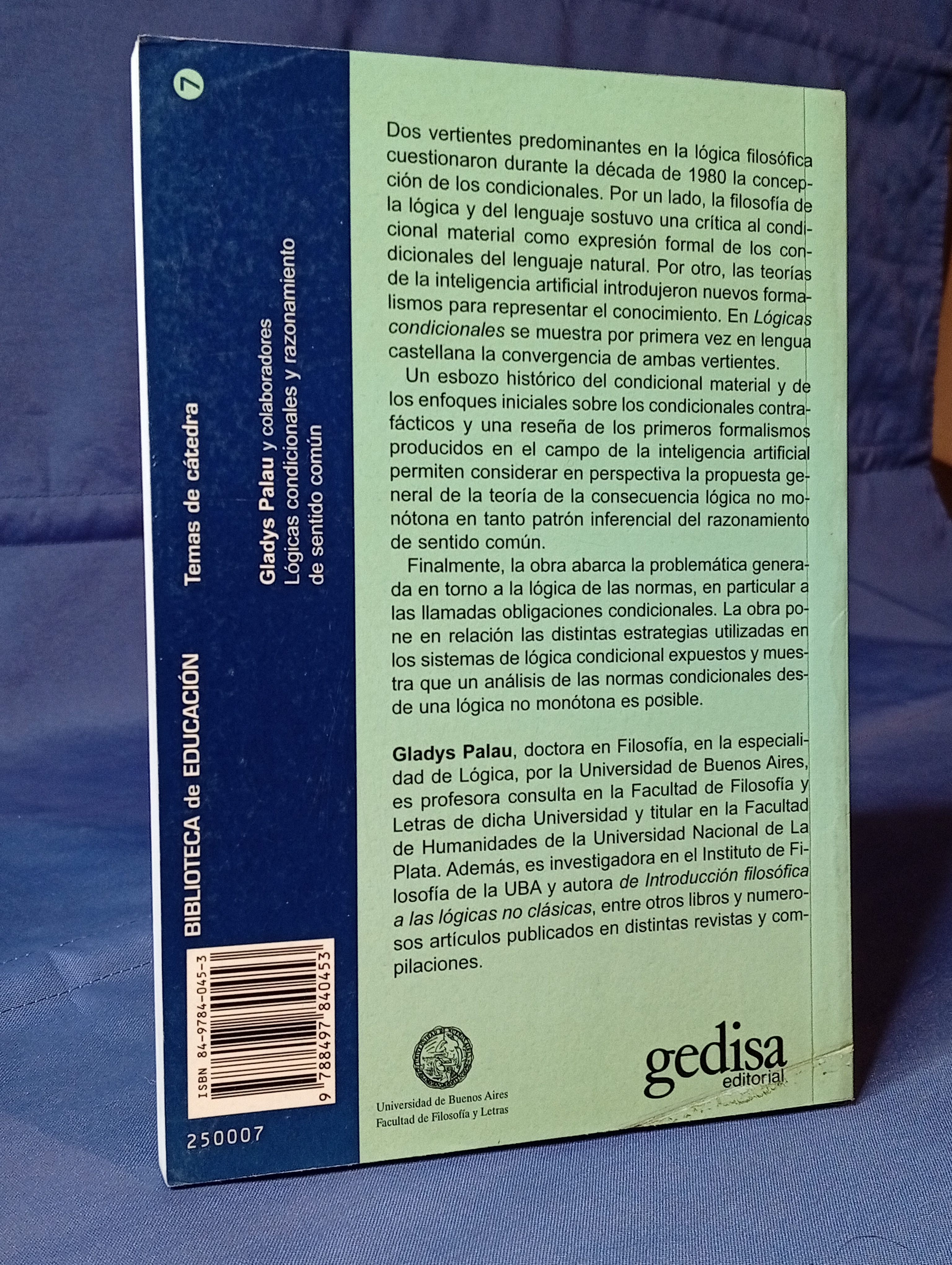 Lógicas condicionales y razonamiento del sentido común